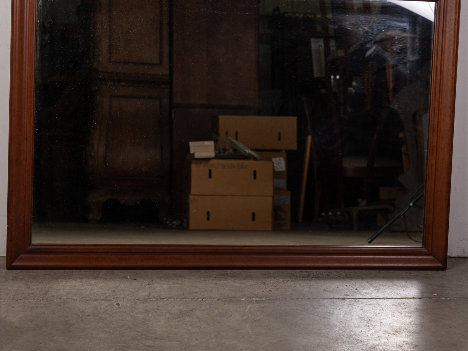 Mahogany Framed Wall Mounted Mirror - 2