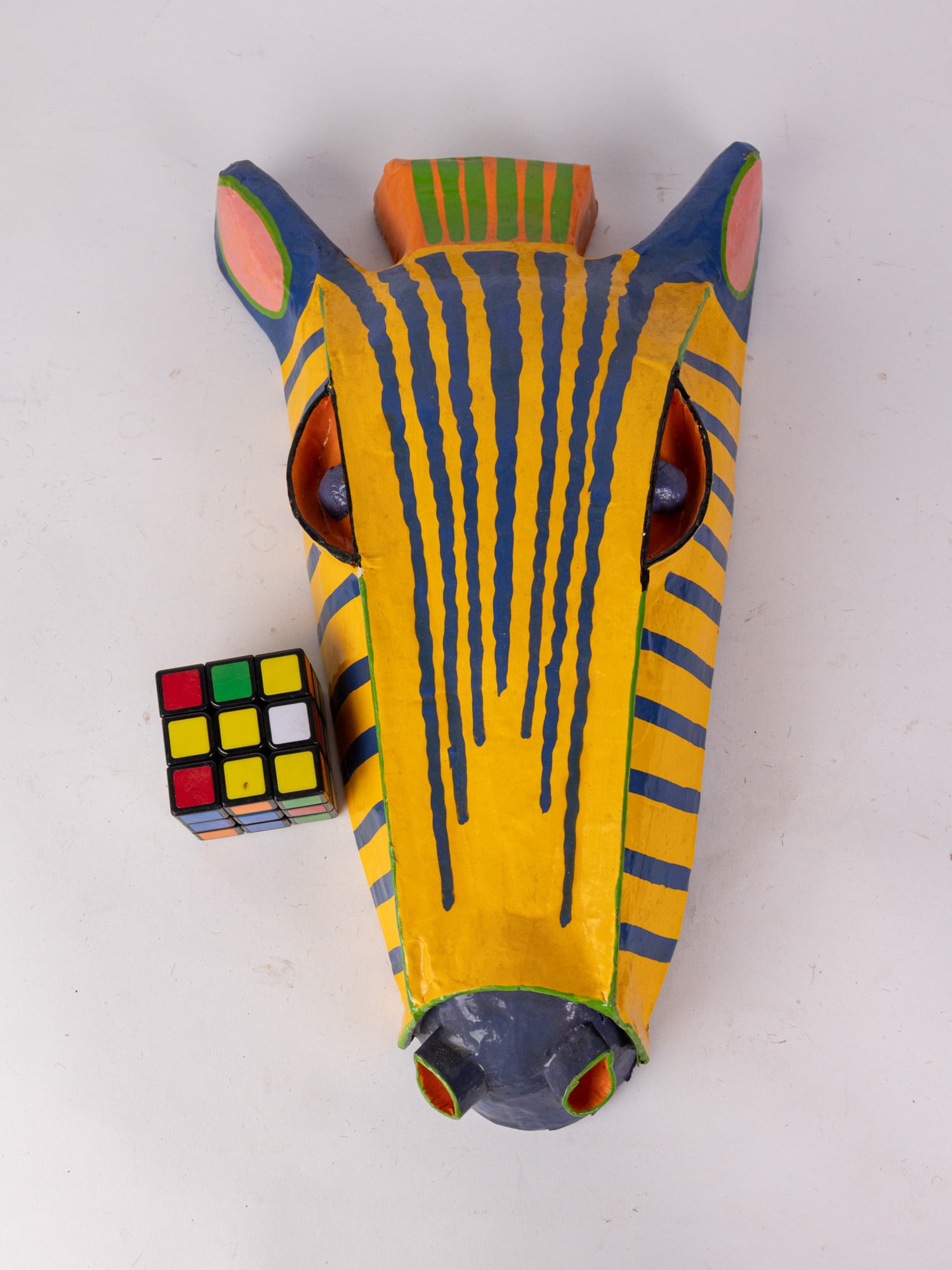 Gina Truex Paper Mache Zebra Wall Art Mask - 2