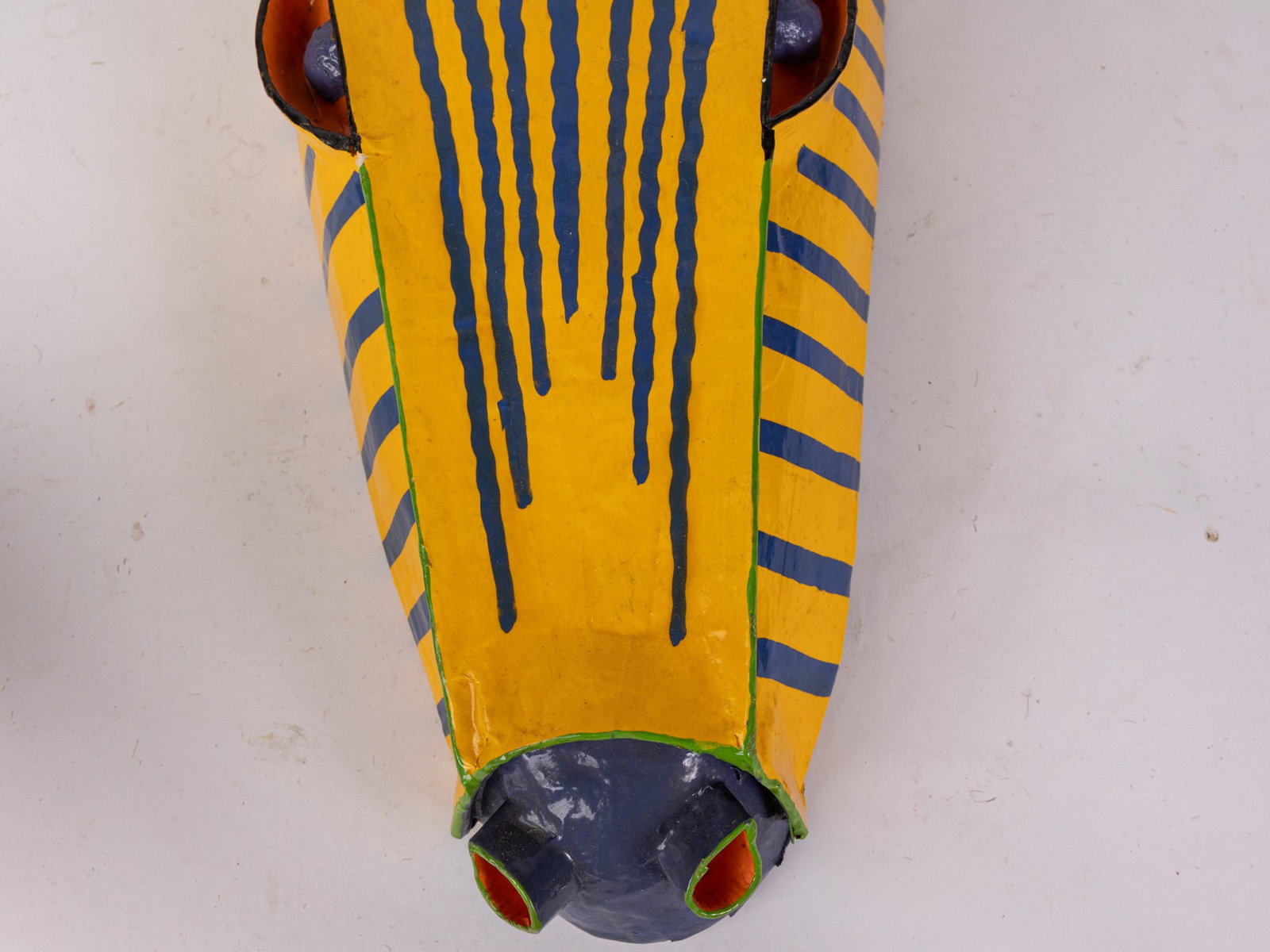Gina Truex Paper Mache Zebra Wall Art Mask - 4