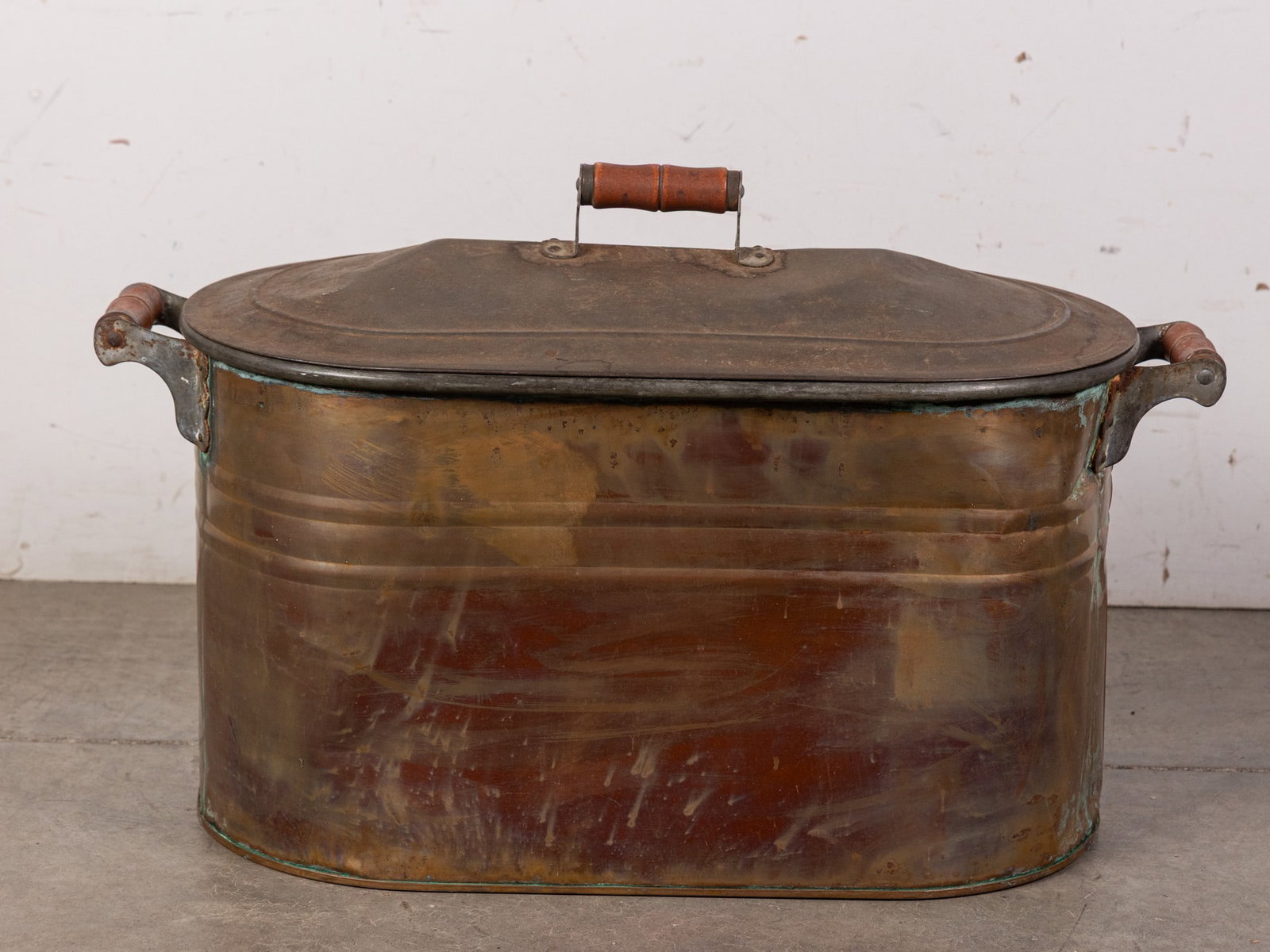 Antique Copper Boiler Wash Tub (1 of 3)