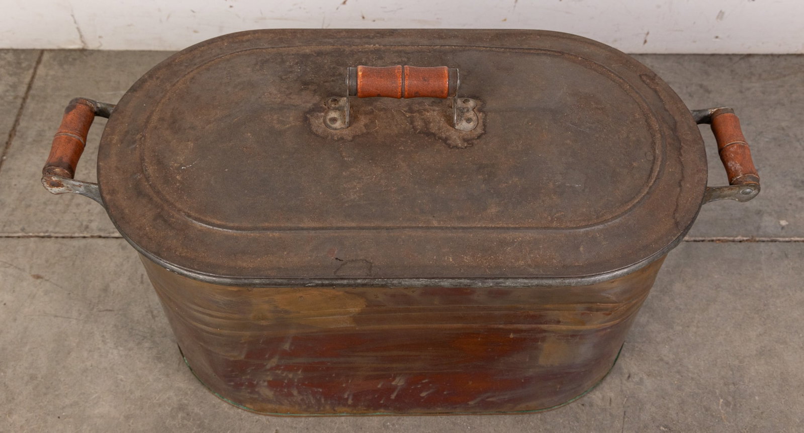 Antique Copper Boiler Wash Tub - 2