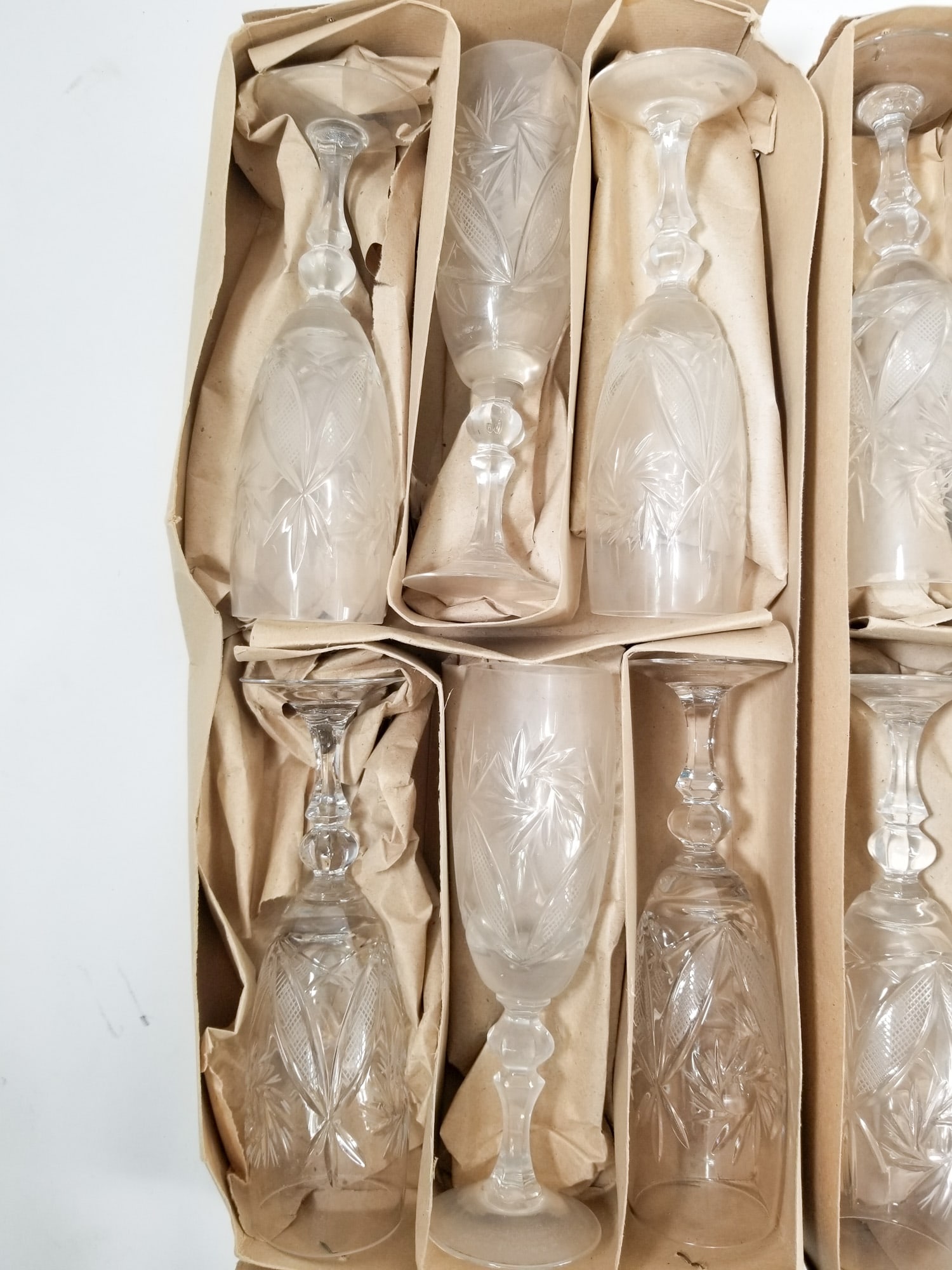 Vintage Crystal Glassware Set - 3