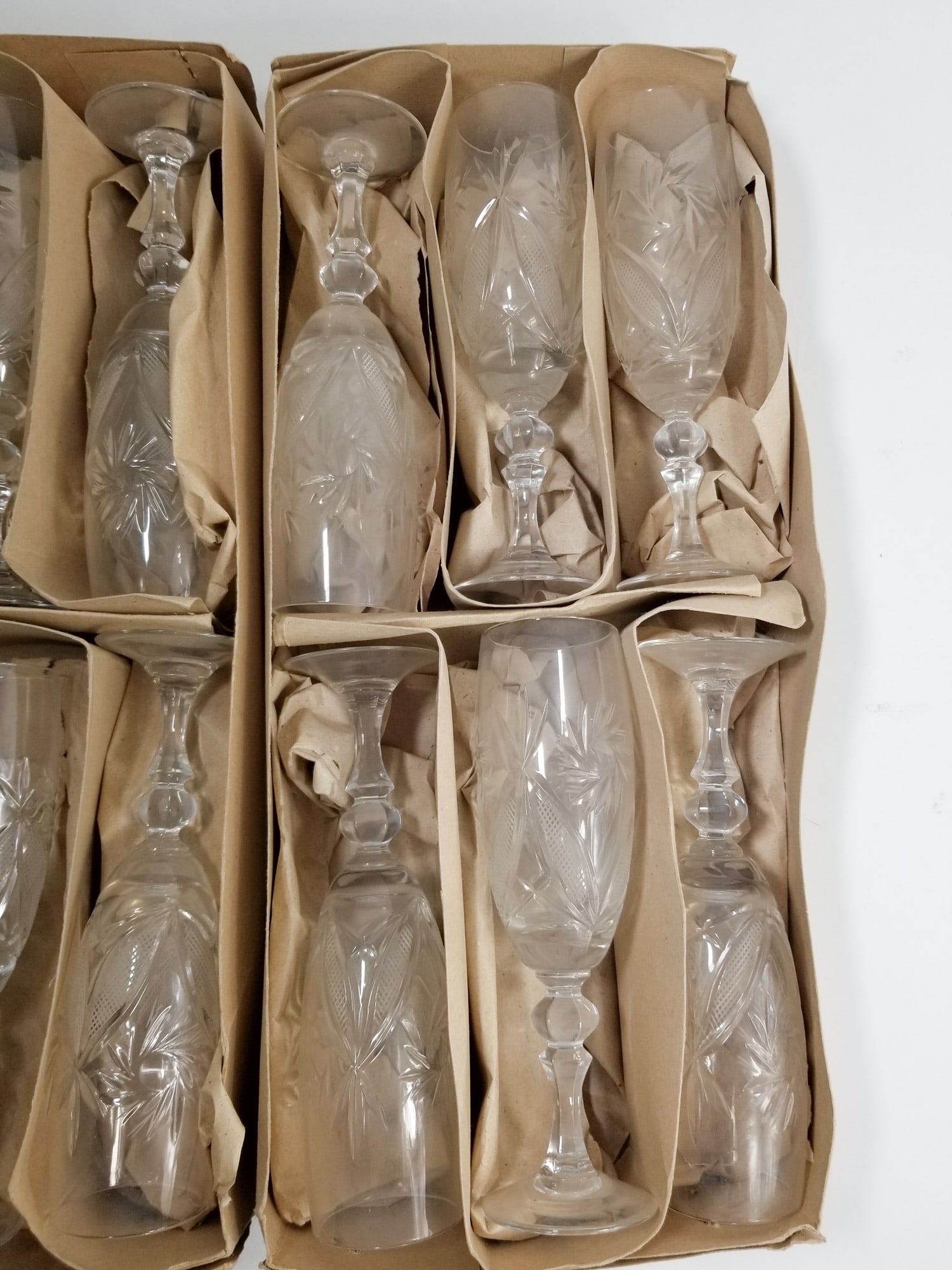 Vintage Crystal Glassware Set - 5