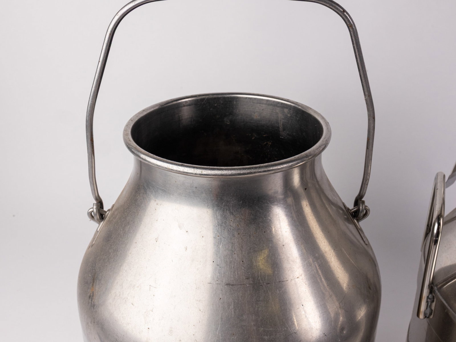Two Metal Cream Canisters - 4
