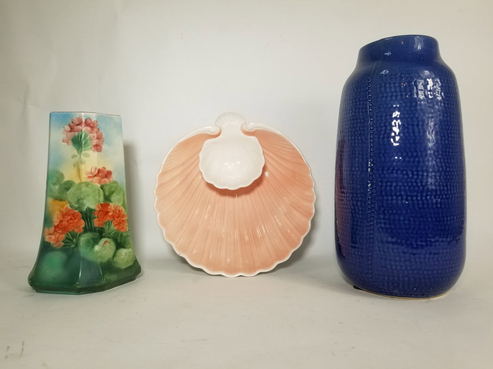 Three Decorative Ceramic Vessels: Three Decorative Ceramic Vessels Size 15" H Literature Brooks Auction – Online Auction Terms & Conditions Contact: (856) 694-2960 | info@brooks.auction READ BEFORE YOU BID: We want you to feel