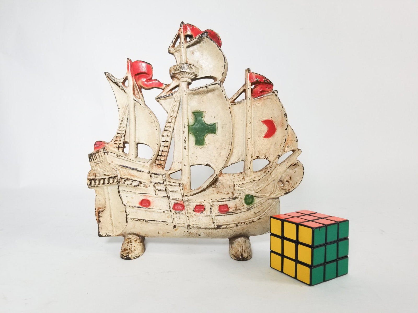 Cast Iron Tall Ship Door Stop - 2