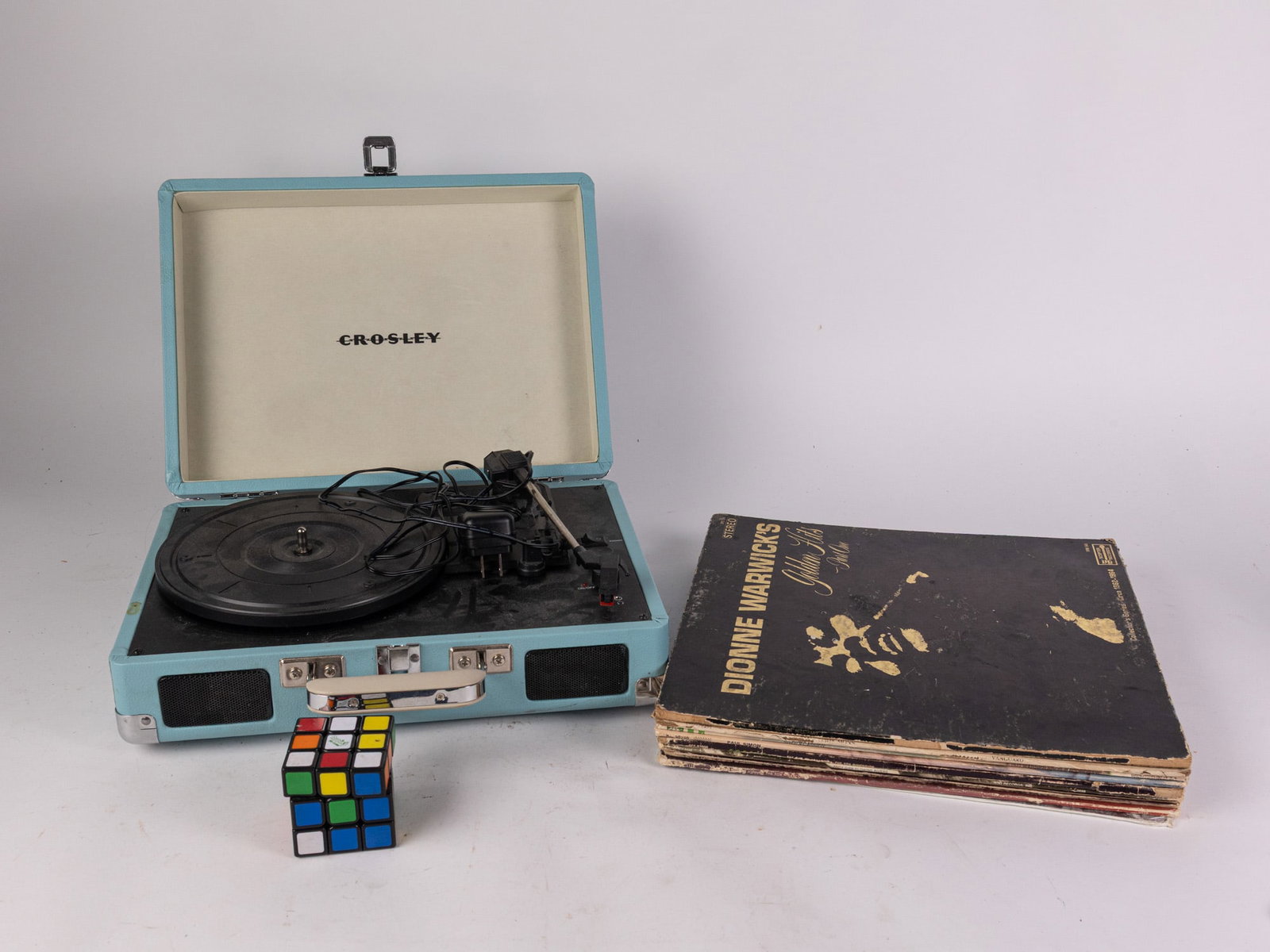 Vinyl Records and Crosley Record Player - 2