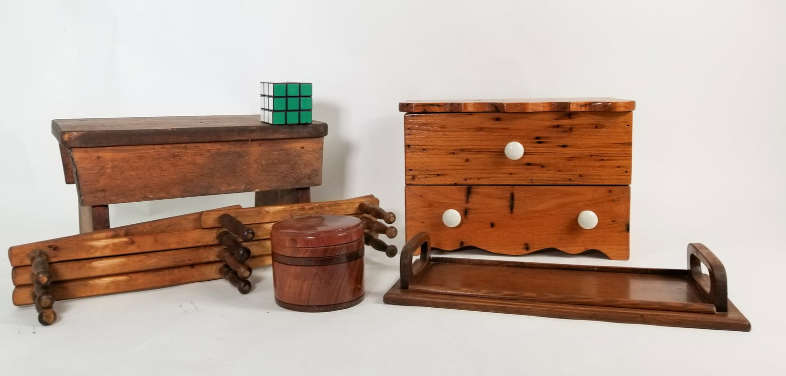 Rustic Wooden Decor Lot - 2