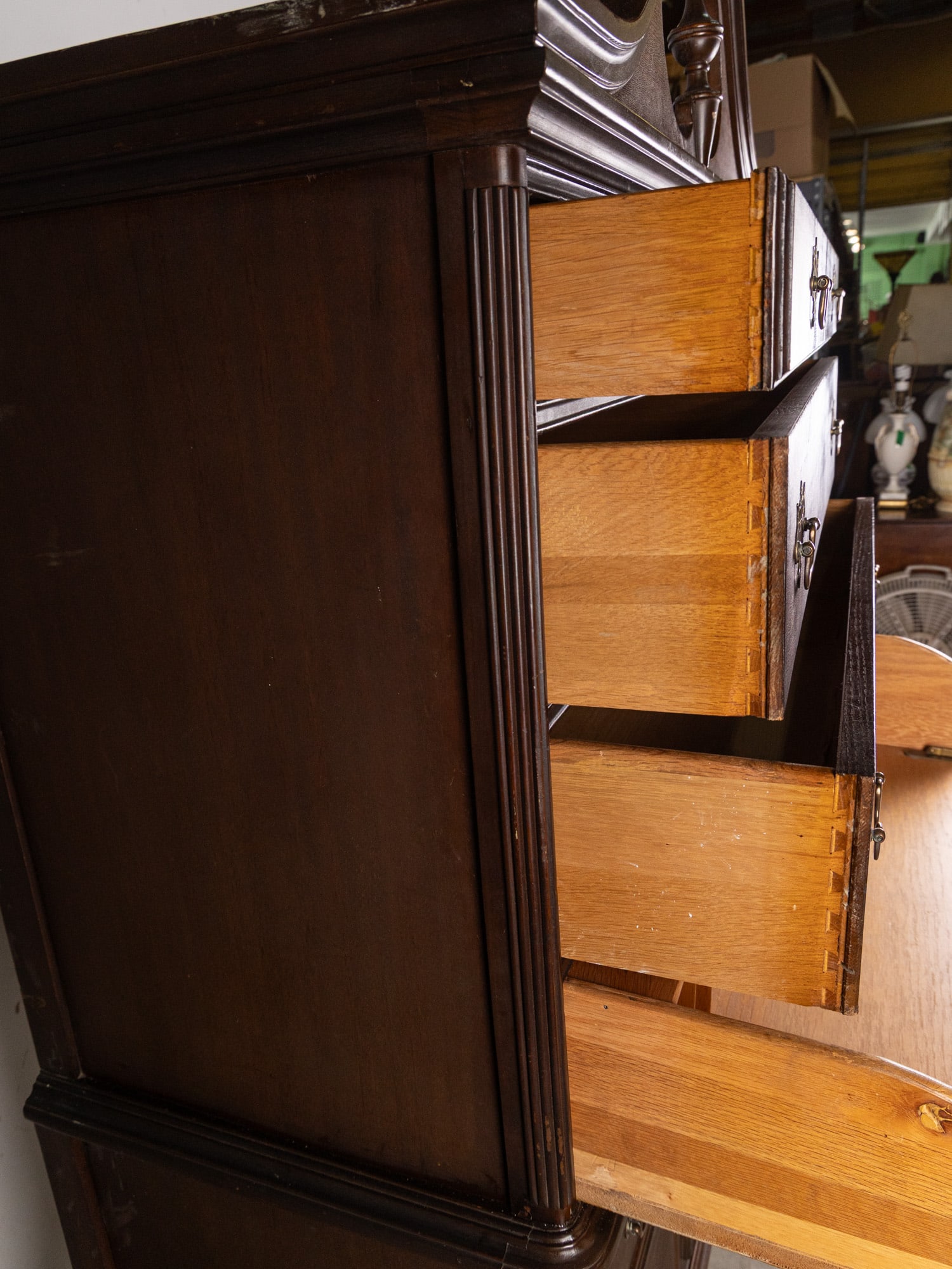 Vintage Highboy Chest of Drawers - 6