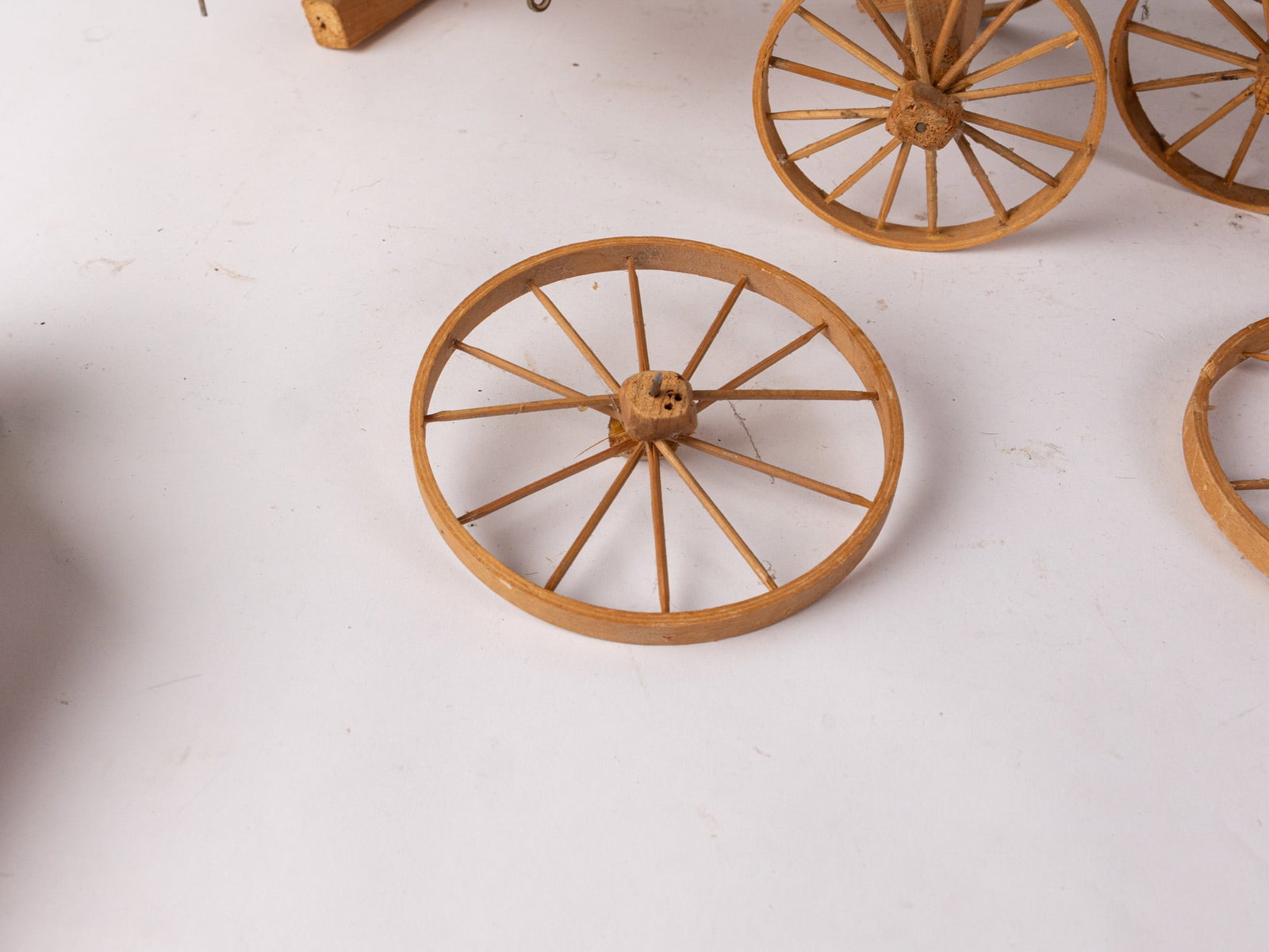 Vintage Wooden Model Covered Wagon - 4