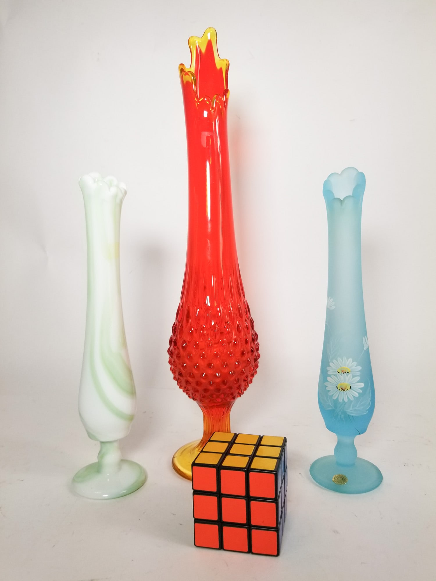 Three Swung Glass Vases - 2