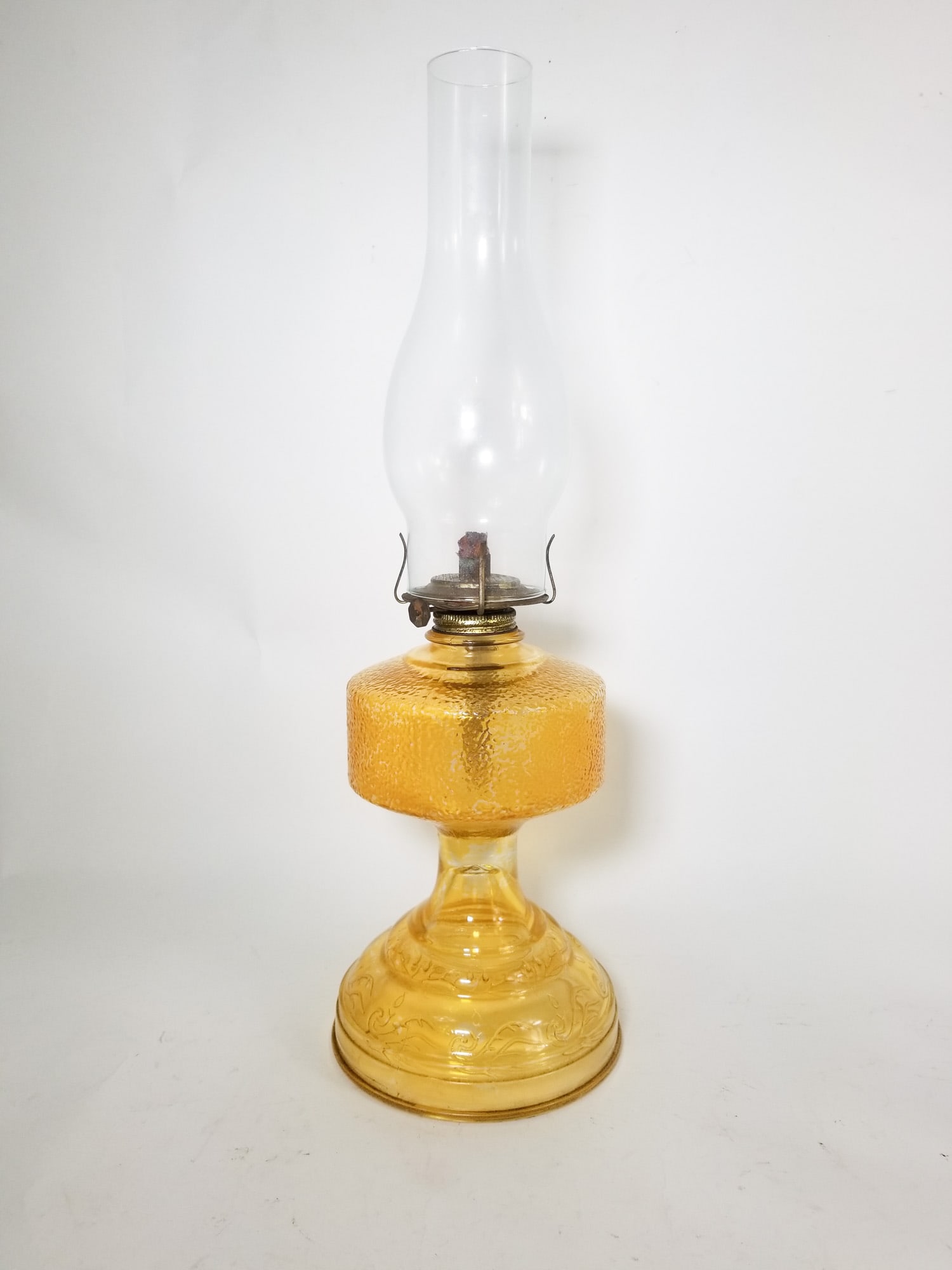 Three Vintage Kerosene Oil Lamps - 5