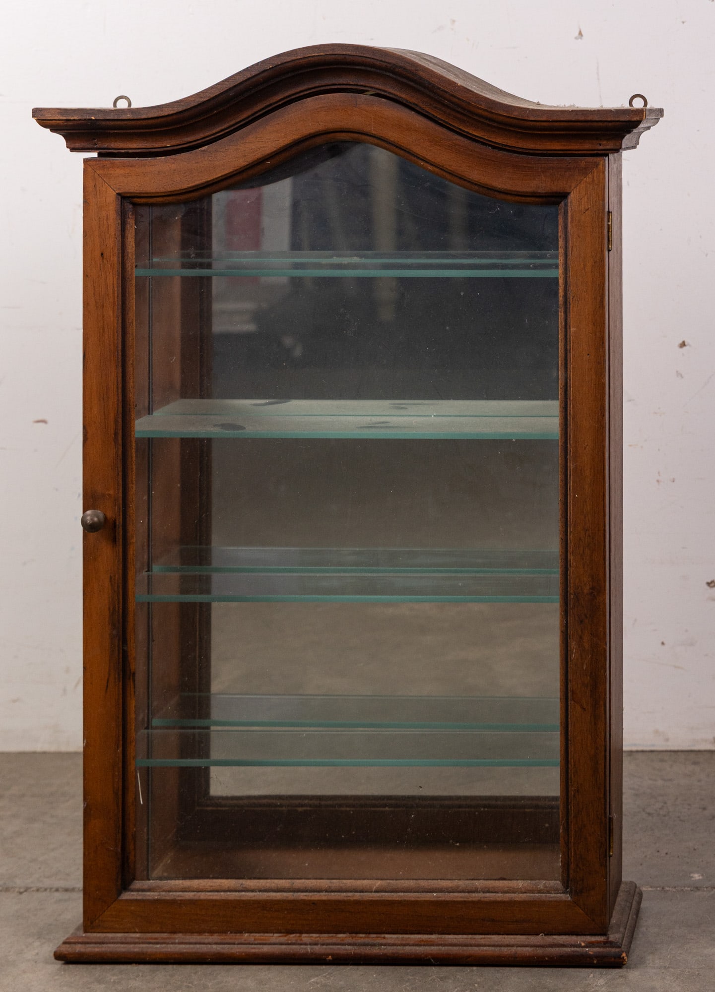 Vintage Walnut & Glass Mirrored Cabinet: Vintage Walnut & Glass Mirrored Cabinet Size 28" x 19" x 6" Literature Brooks Auction – Online Auction Terms & Conditions Contact: (856) 694-2960 | info@brooks.auction READ BEFORE YOU BID: We