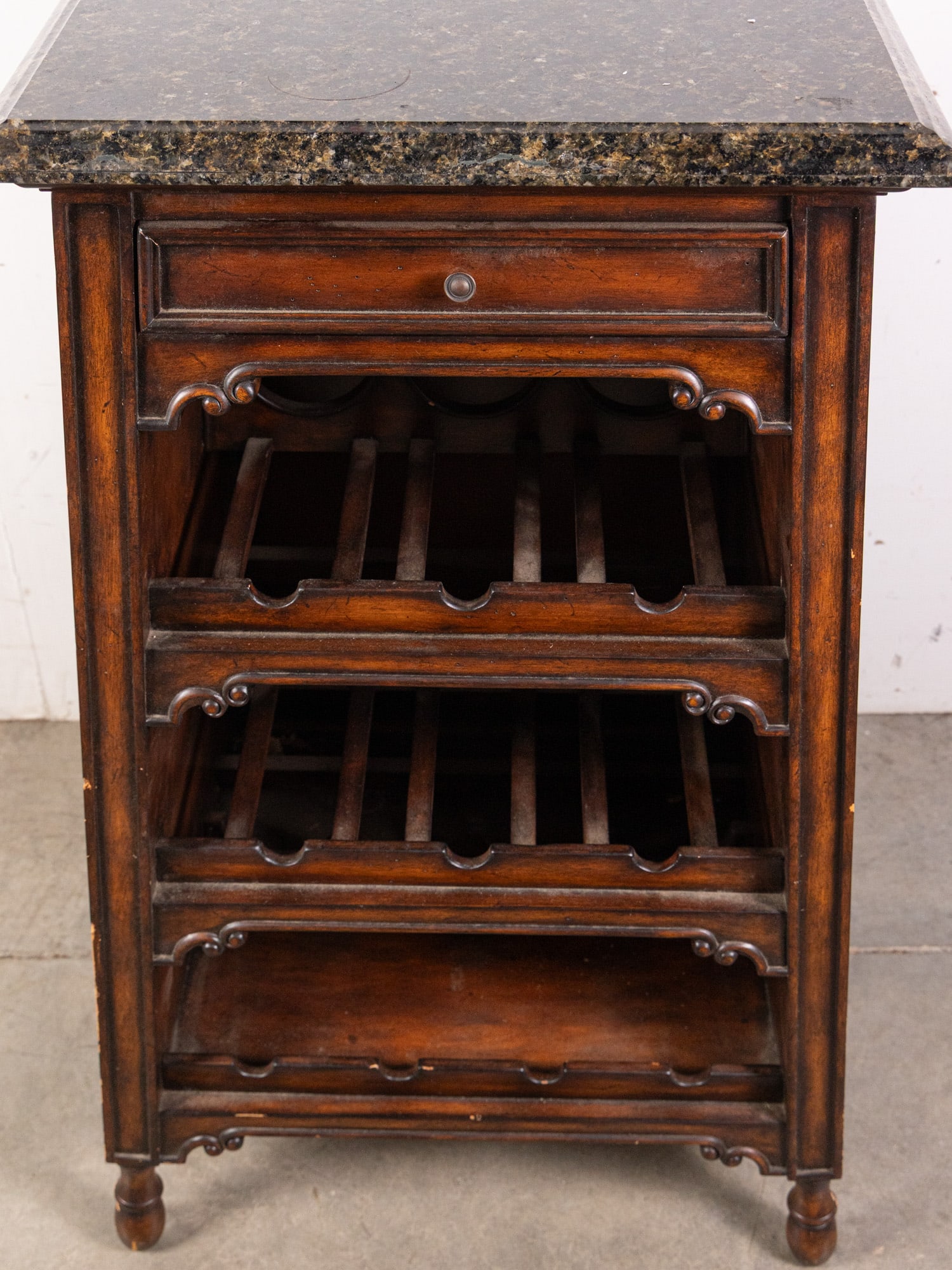 Contemporary Granite-Top Wine Storage - 2