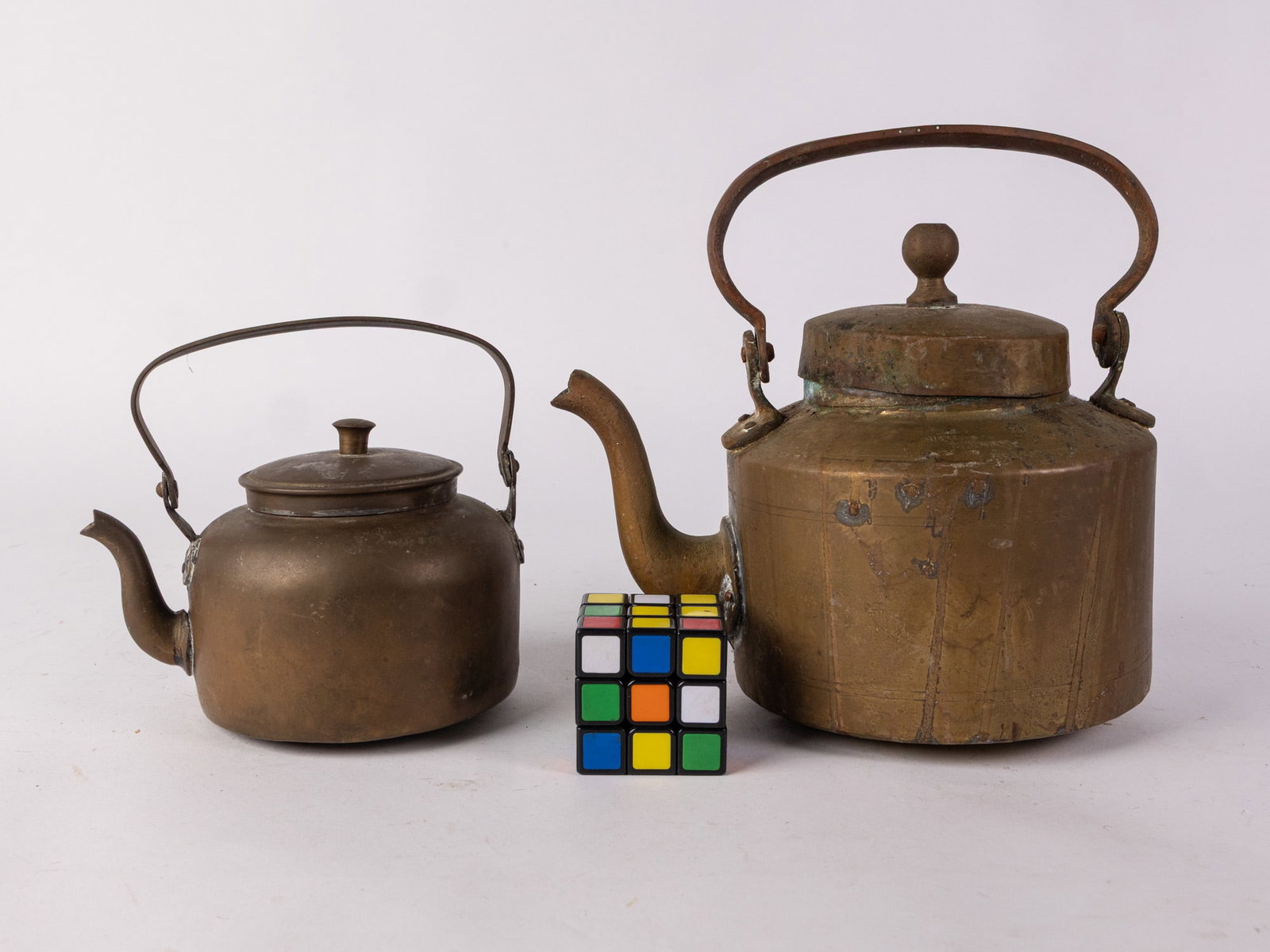 Pair of Brass Teapots - 2