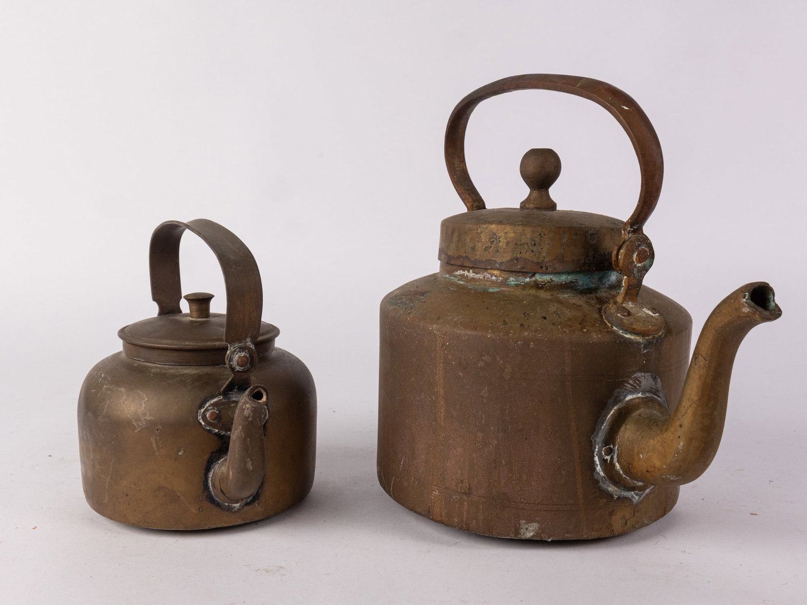 Pair of Brass Teapots - 3