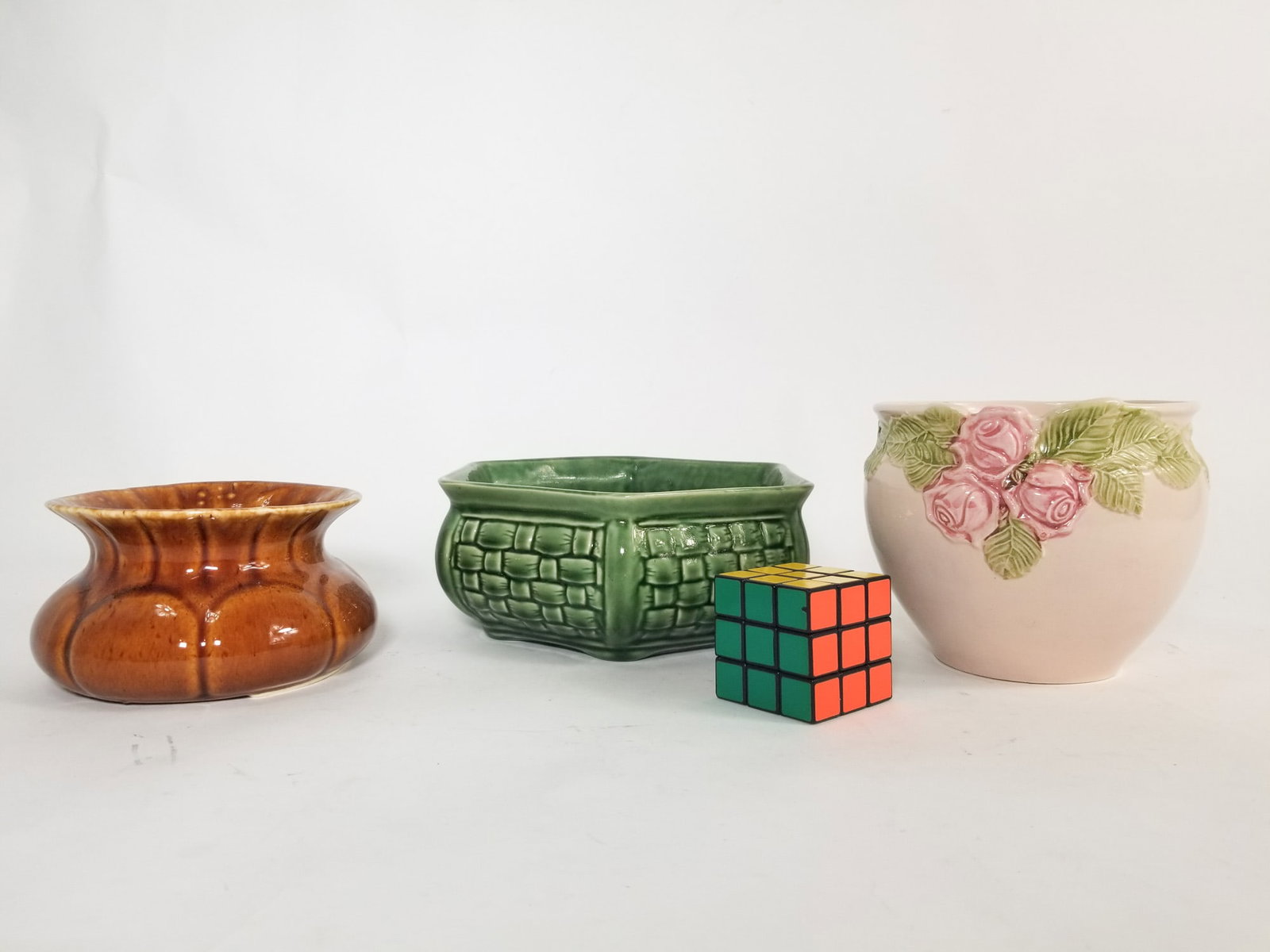 Three Majolica Planters - 2