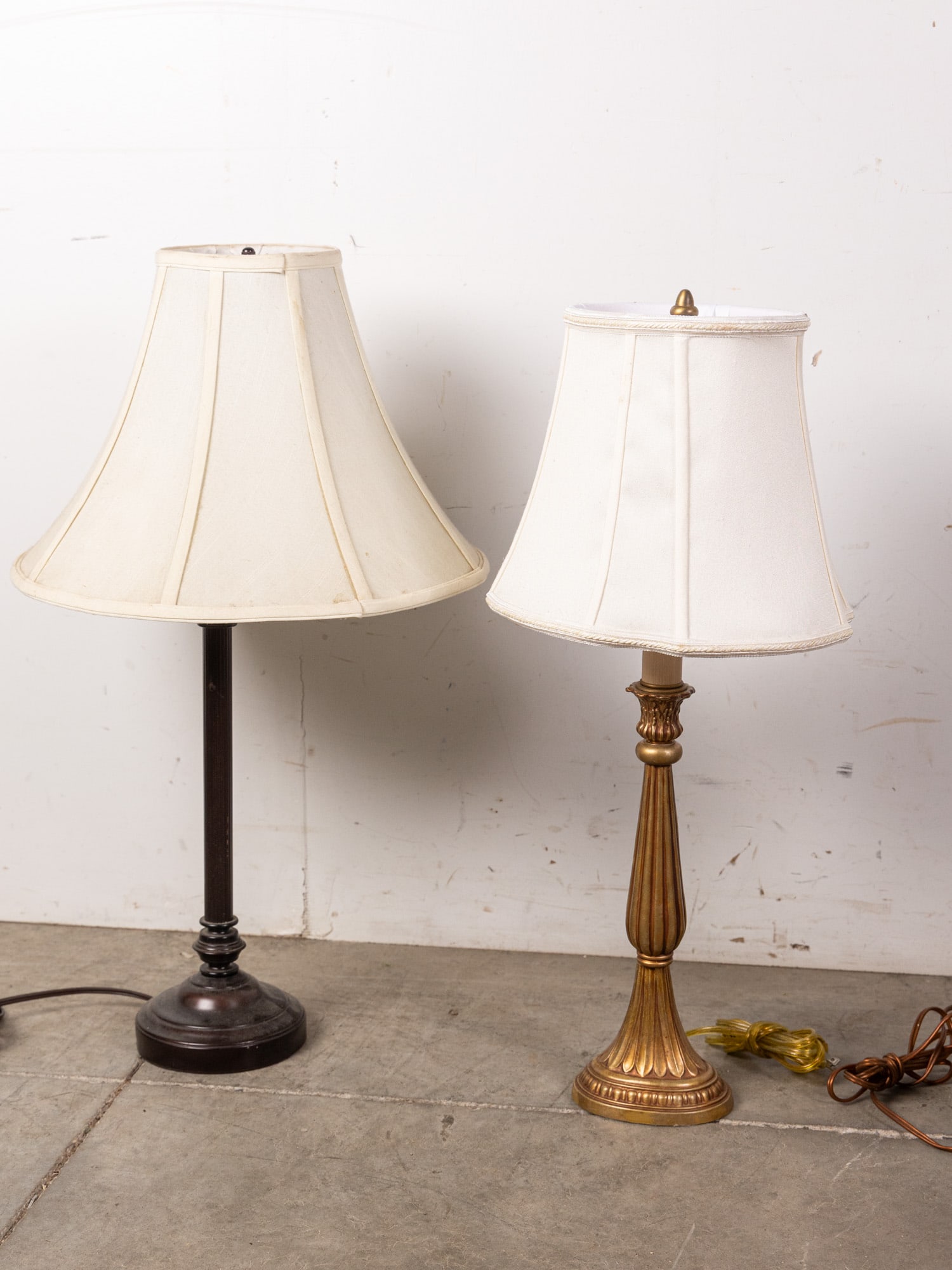 Four Table Lamps ft. Pair of Vintage Boudoir Lamps - 3