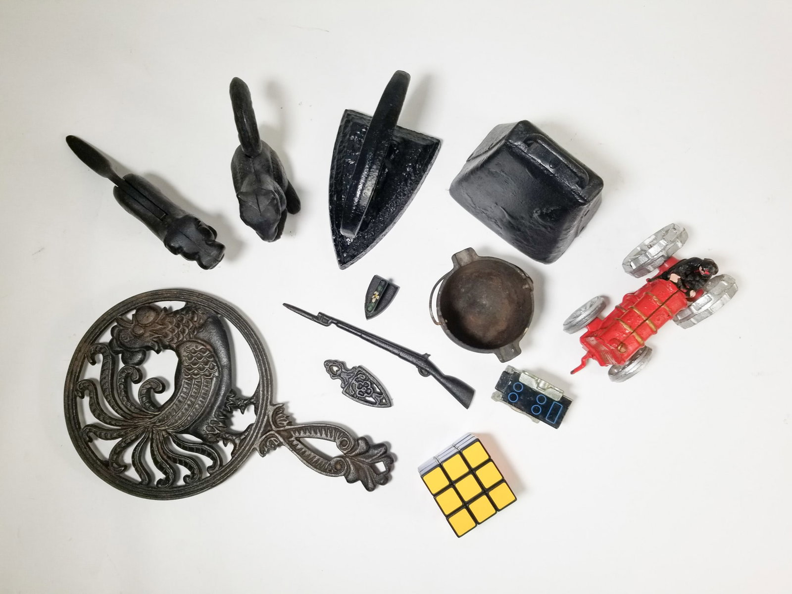 Assortment of Cast Iron Home Goods - 2