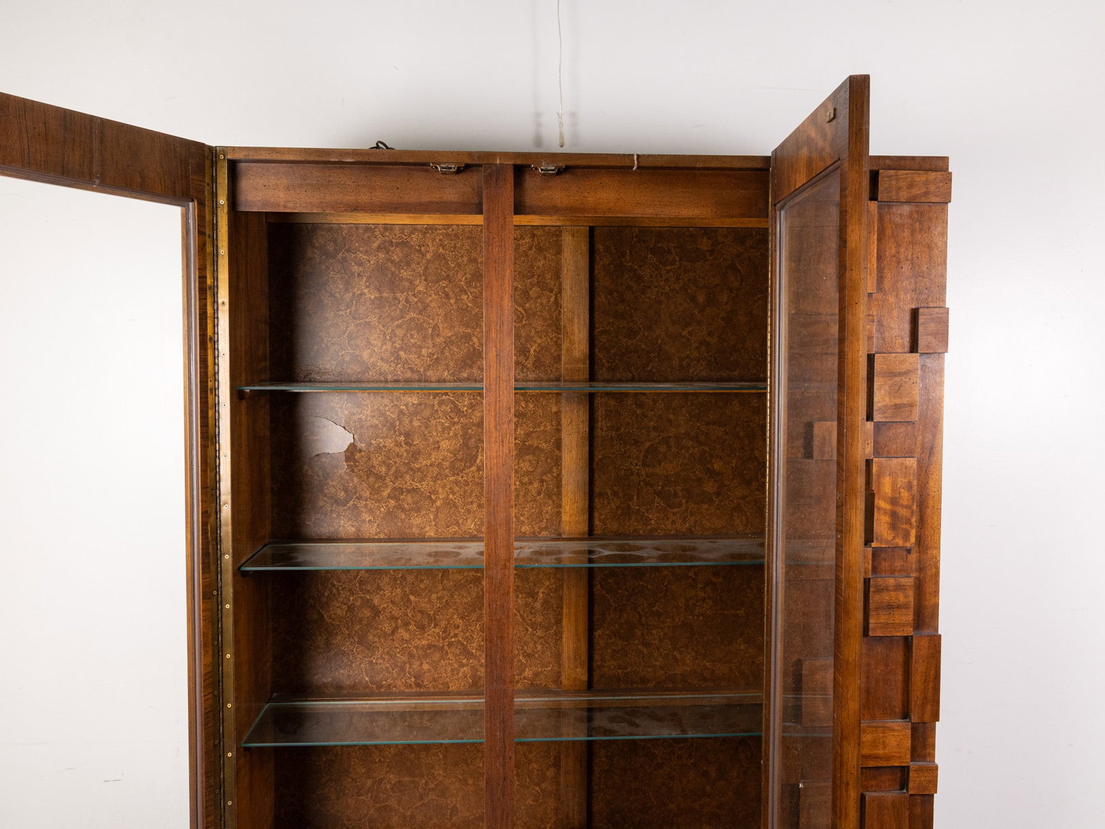 Lane Staccato Mid Century Modern Two Piece Hutch - 6