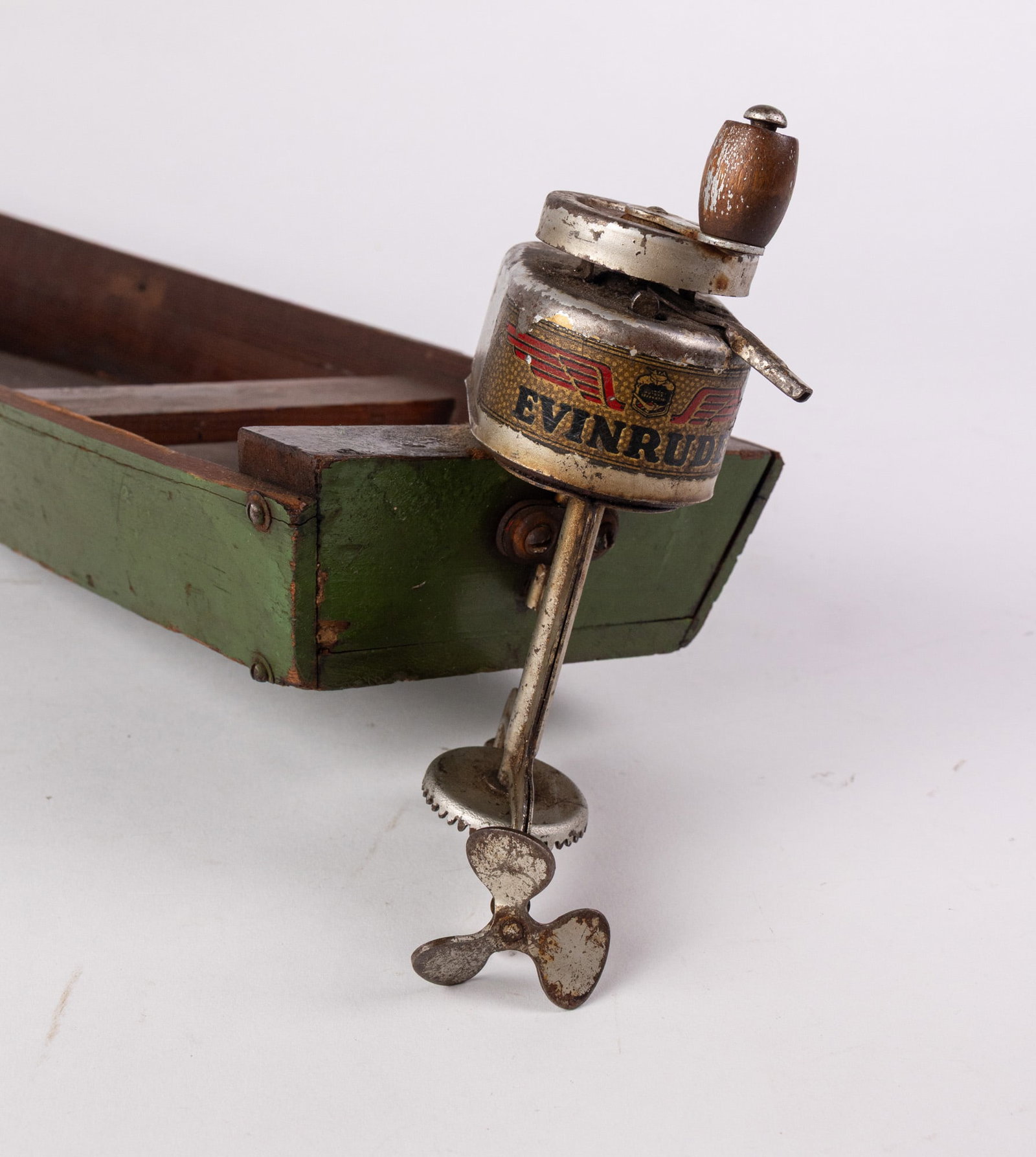 Seaworthy Boats Vintage Wooden Boat with Evinrude Toy Friction Motor - 4