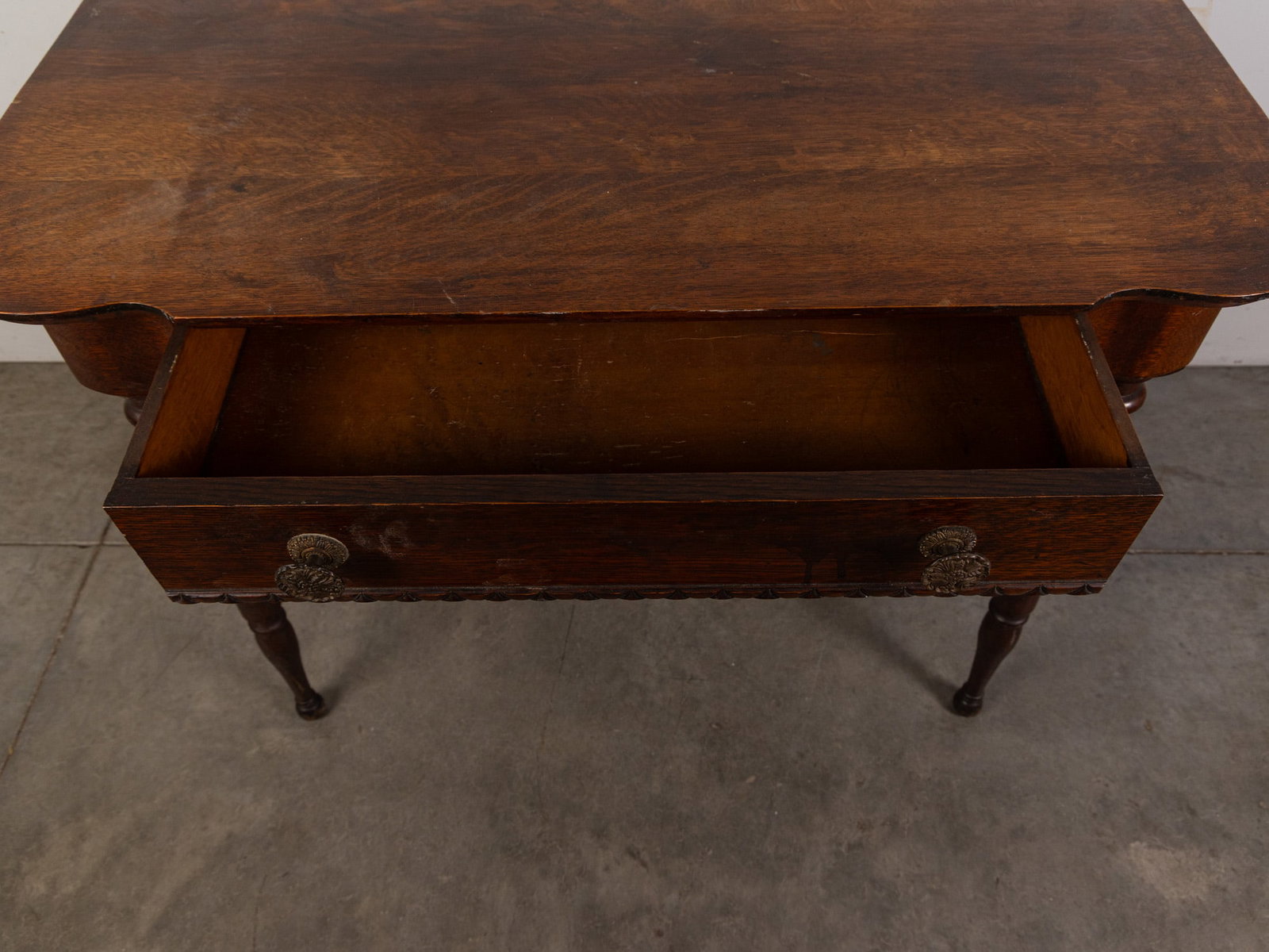 Antique Victorian Parlor Table with Barley Twist Legs - 7