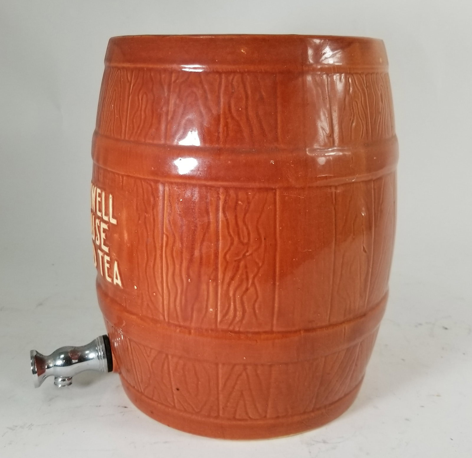 Maxwell House Iced Tea Vintage Stoneware Crock Drink Dispenser - 3
