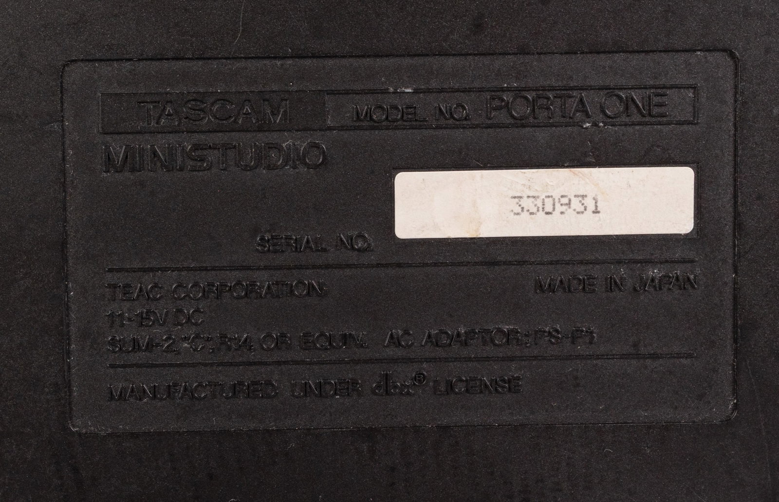 Tascam Porta One Ministudio Cassette Recorder/Mixer - 6