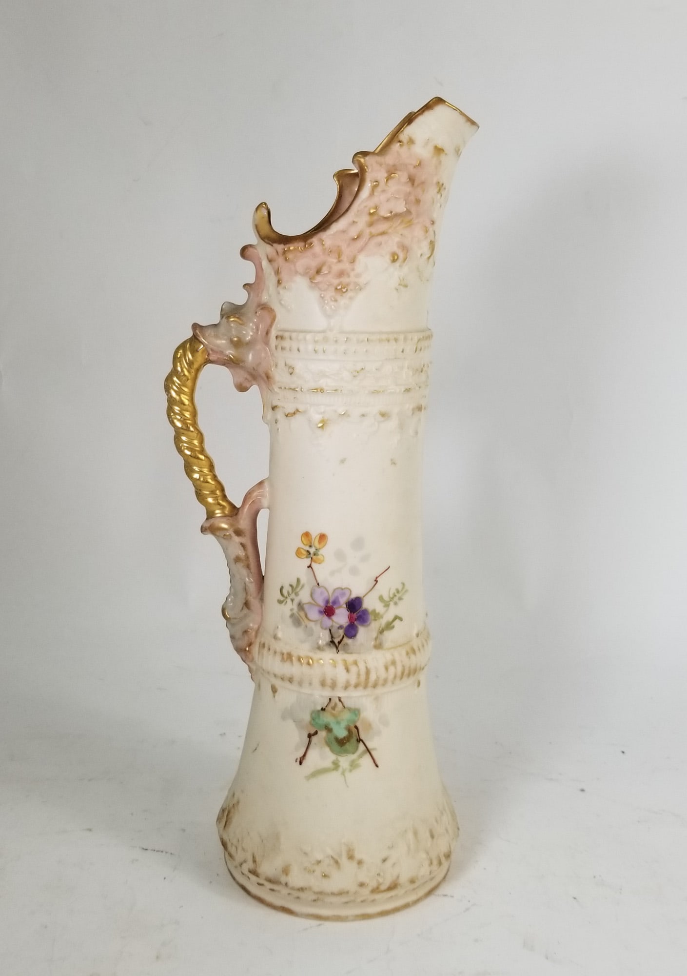 Early Ernst Wahliss Amphora Turn Teplitz Ewer: Early Ernst Wahliss Amphora Turn Teplitz Ewer Size 13" H Literature Brooks Auction – Online Auction Terms & Conditions Contact: (856) 694-2960 | info@brooks.auction READ BEFORE YOU BID: