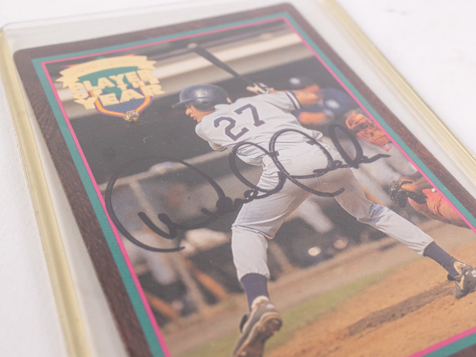 Derek Jeter Action Packed Minor League Player of the Year Autographed Card - 3