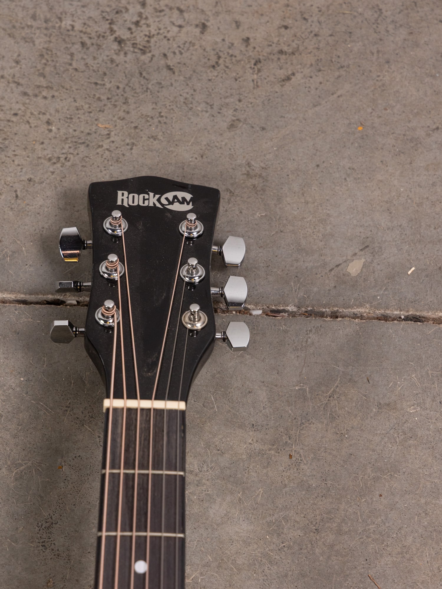 RockJam Blue Acoustic Guitar in Case - 3