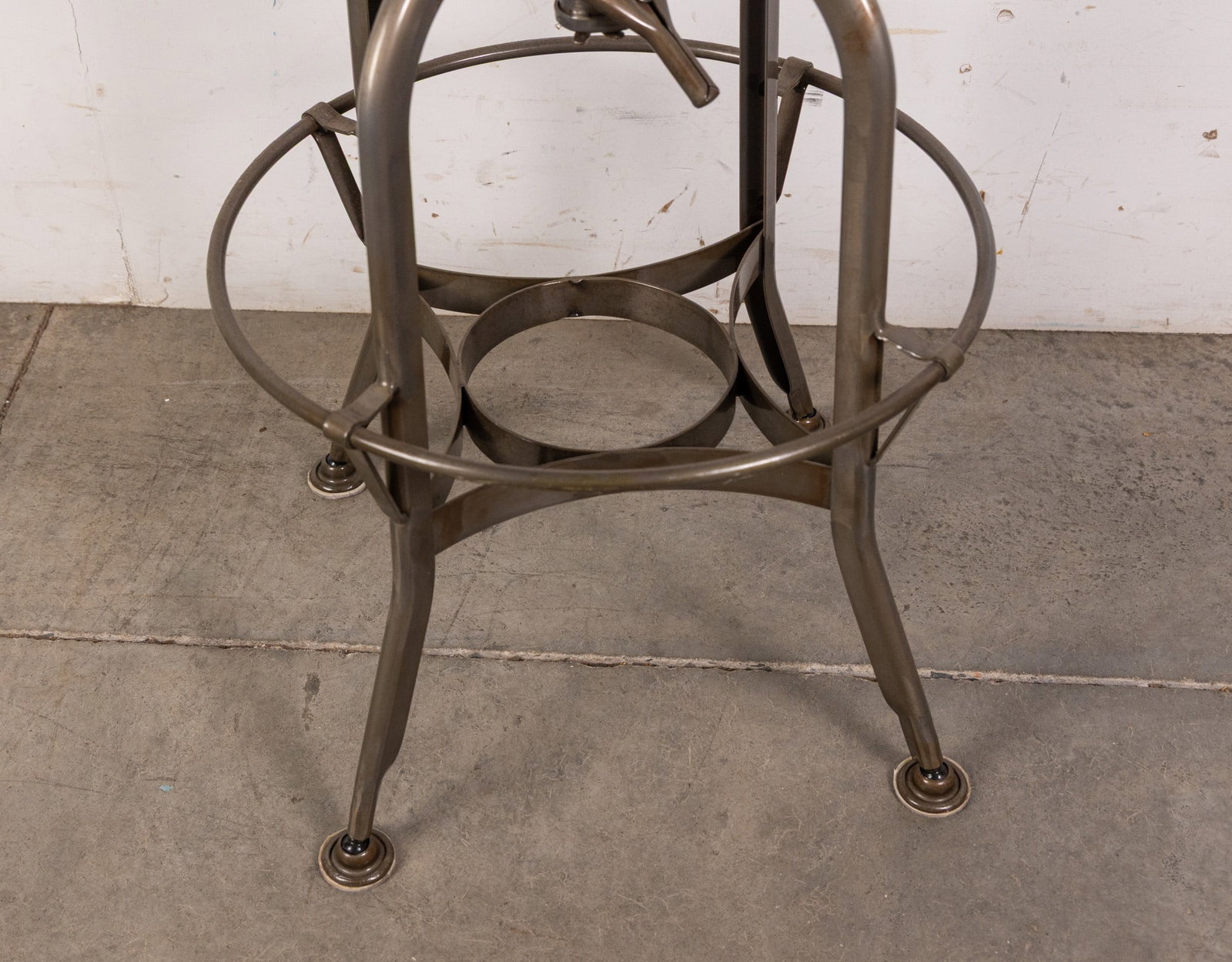 Vintage Industrial Metal Stool - 2