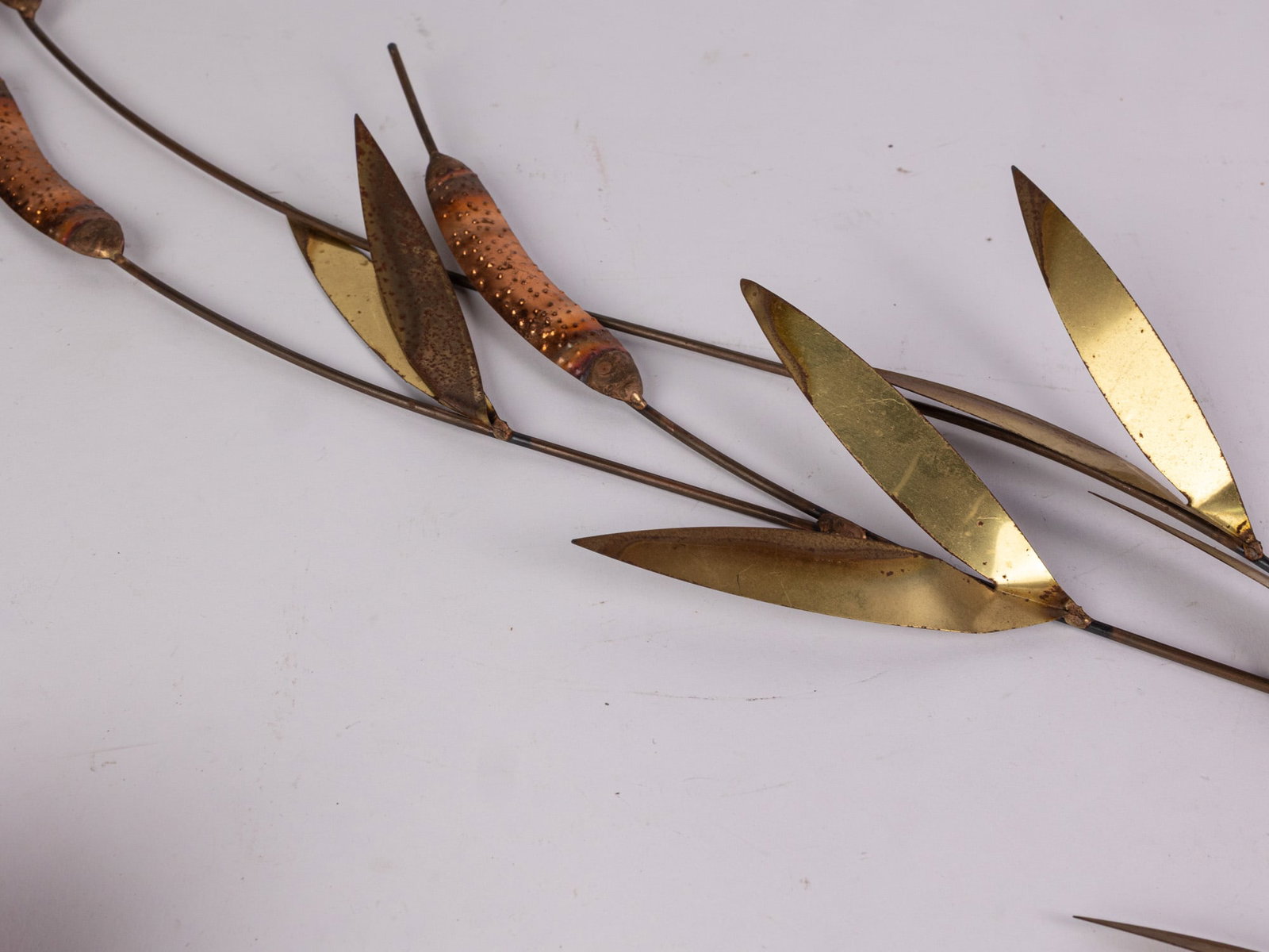 Metal Cattail Wall Mounted Decor - 4