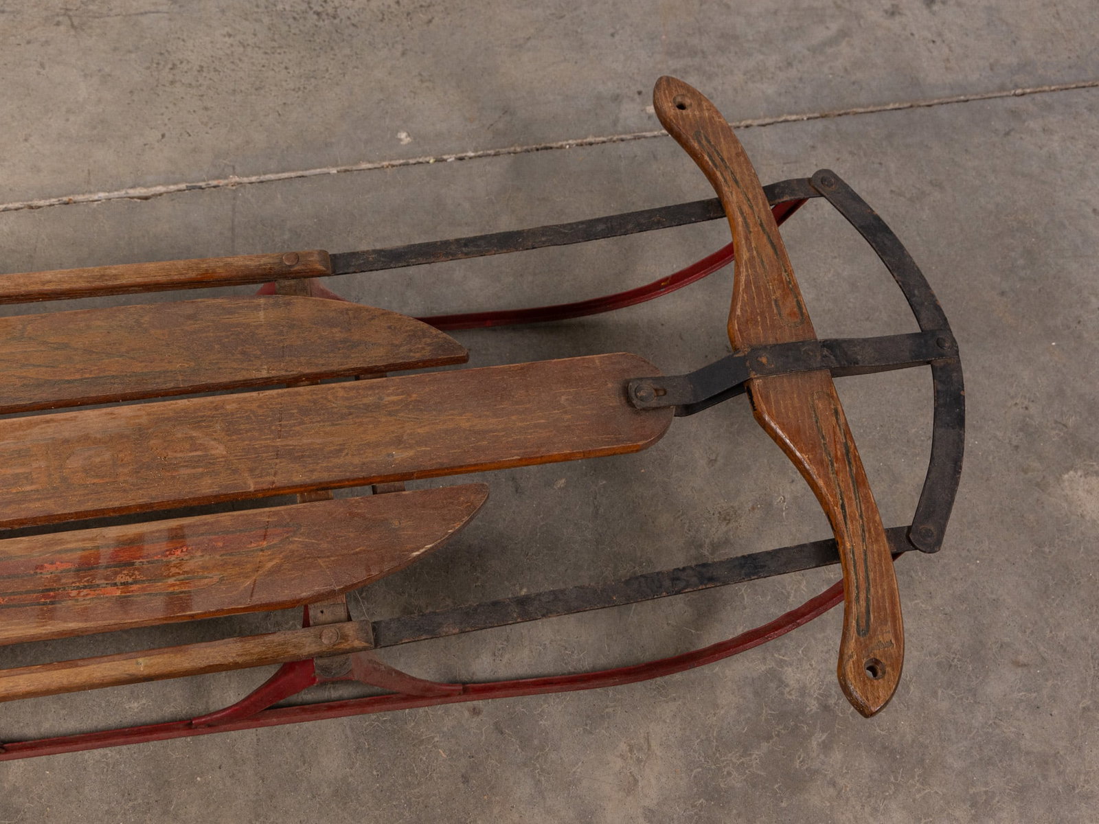 Vintage Wooden Sled - 3