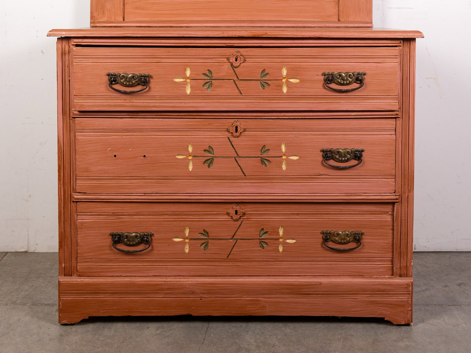 Eastlake Victorian Painted Dresser with Mirror - 2