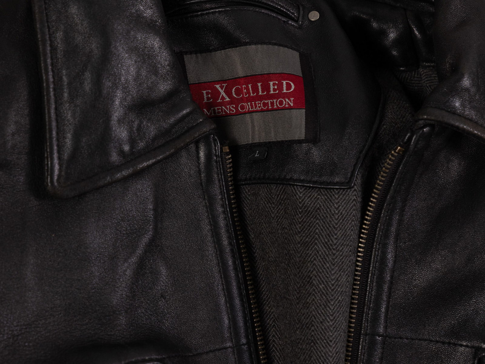 Vintage Black Leather Jacket w/ Removable Interior - 2