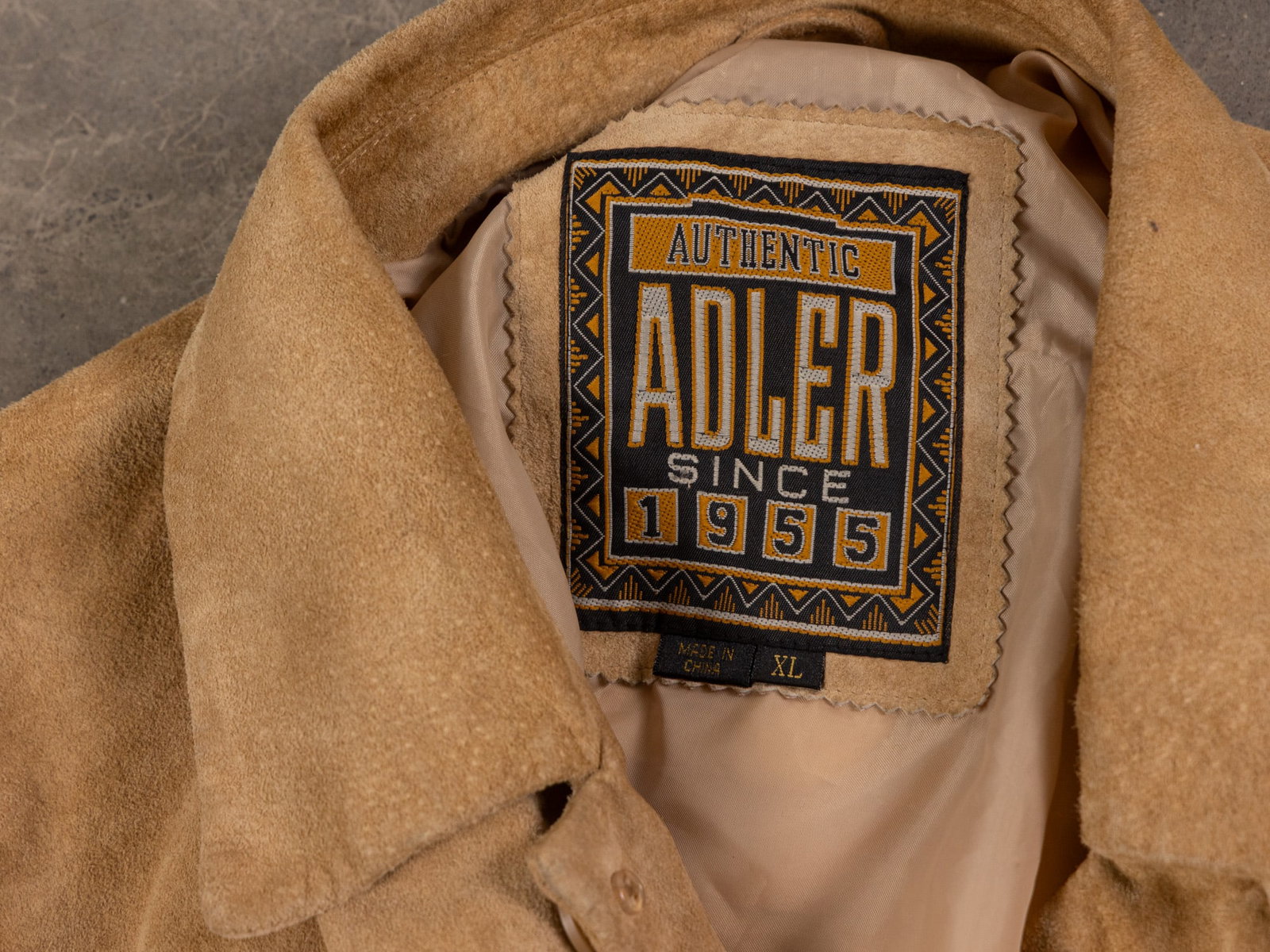 Vintage Adler Authentic Tan Suede Jacket - 2