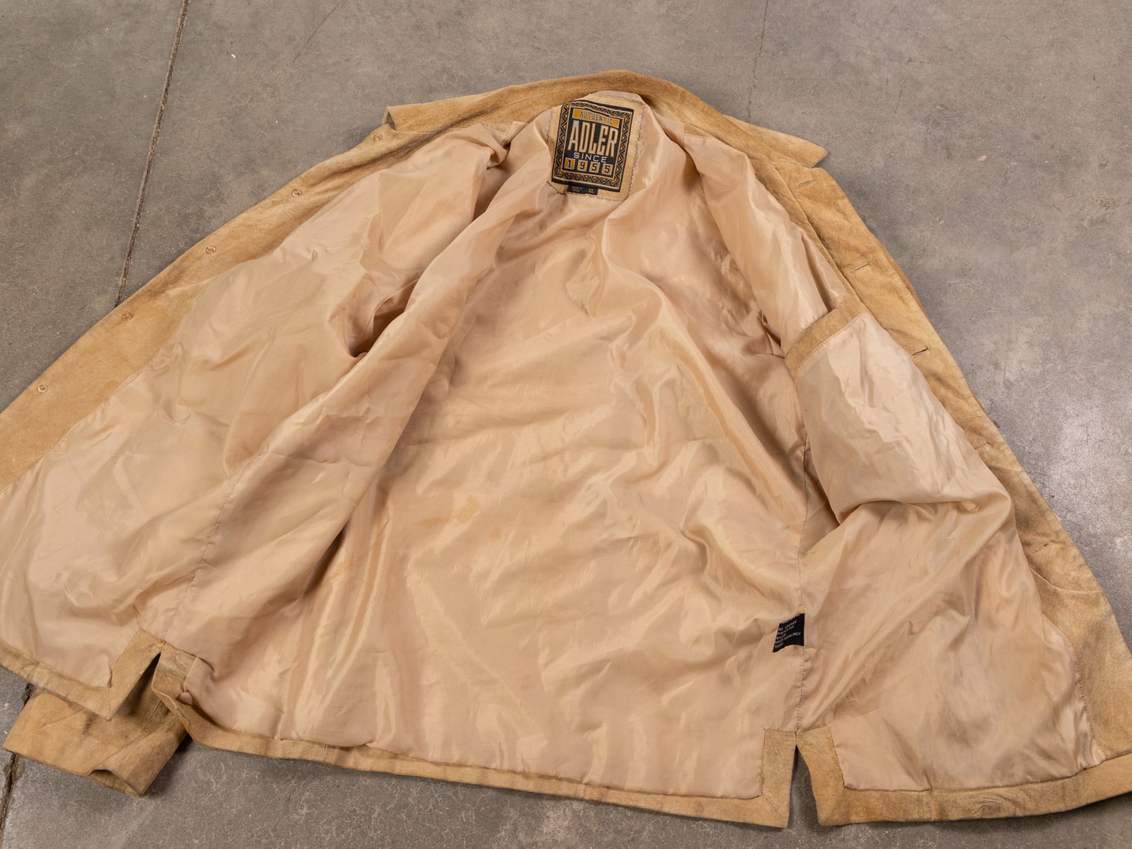 Vintage Adler Authentic Tan Suede Jacket - 3