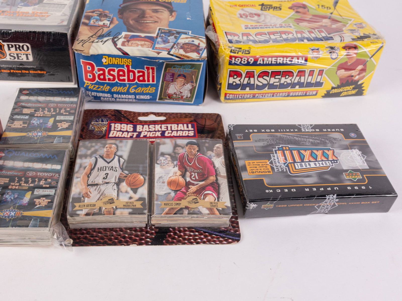 Collectible Sports Trading Cards Assortment Lot - 5