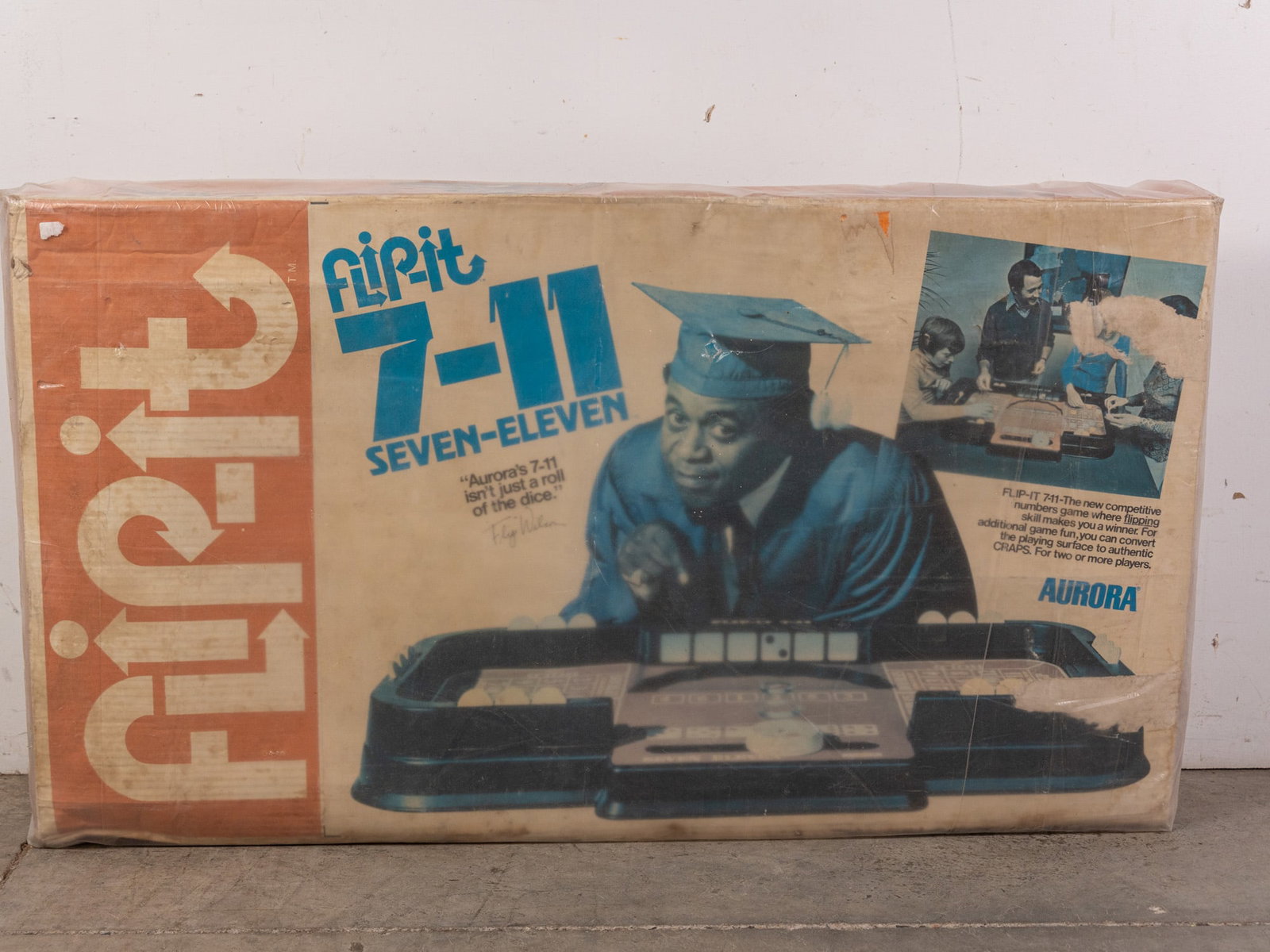Aurora 7-11 Flip It Board Game: Completeness unknown. Size 21" x 38" x 5" Literature Brooks Auction – Online Auction Terms & Conditions Contact: (856) 694-2960 | info@brooks.auction READ BEFORE YOU BID: We want you to feel