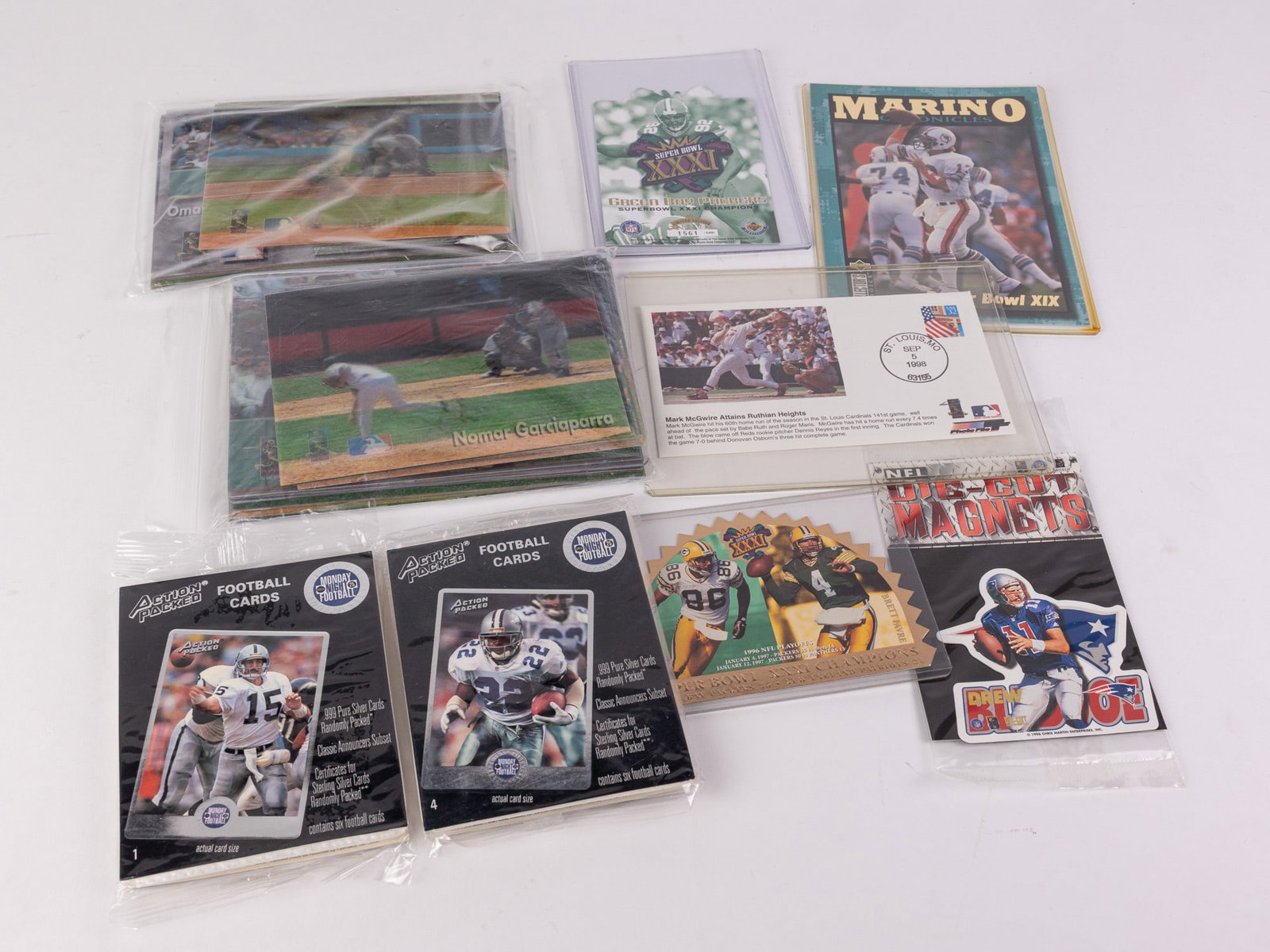 Sports Collectibles Assortment Lot: Sports Collectibles Assortment Lot Size 7" x 12" x 12" Literature Brooks Auction – Online Auction Terms & Conditions Contact: (856) 694-2960 | info@brooks.auction READ BEFORE YOU BID: We