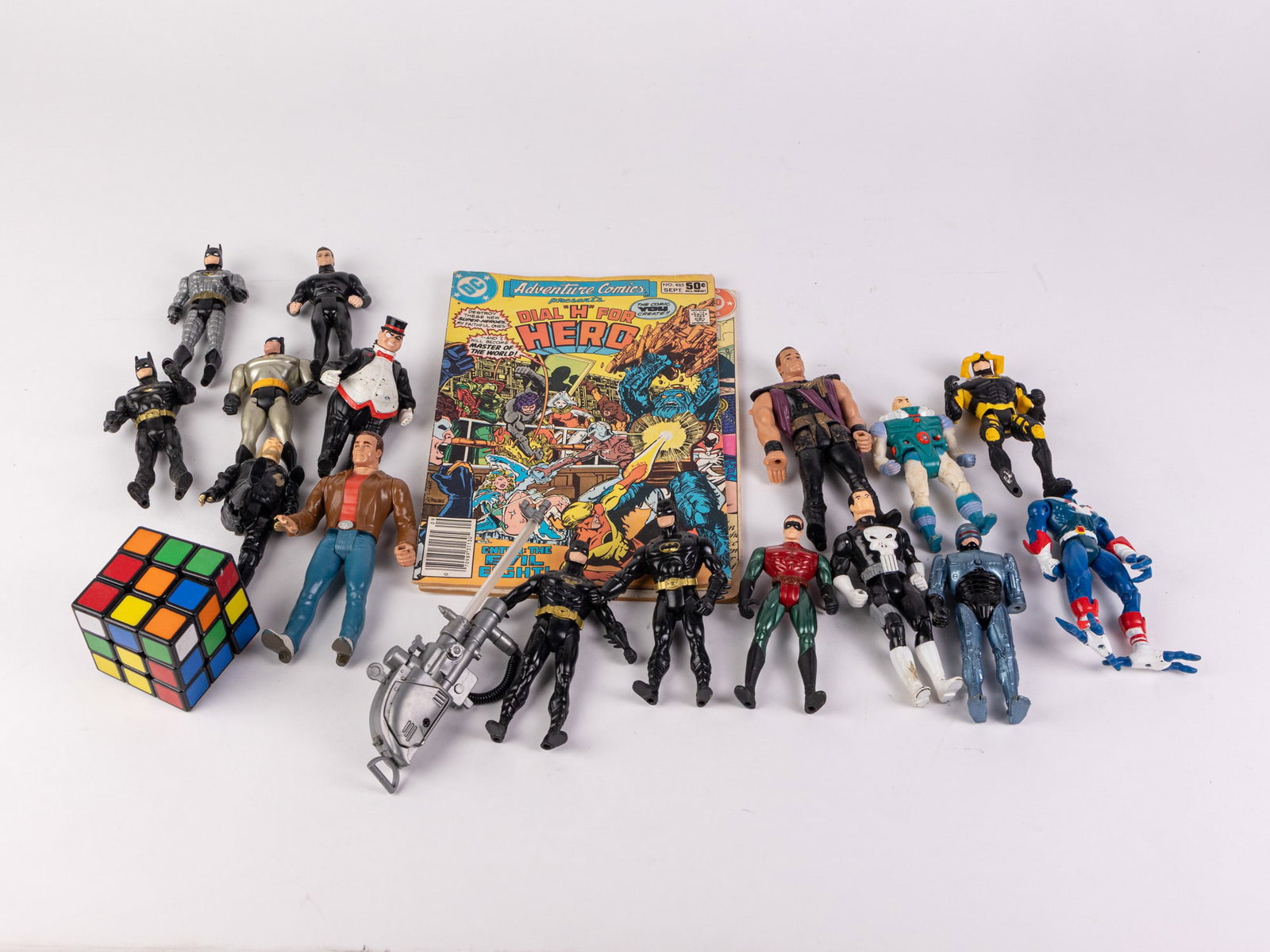 Assorted Vintage Superhero Action Figures Featuring Batman - 2