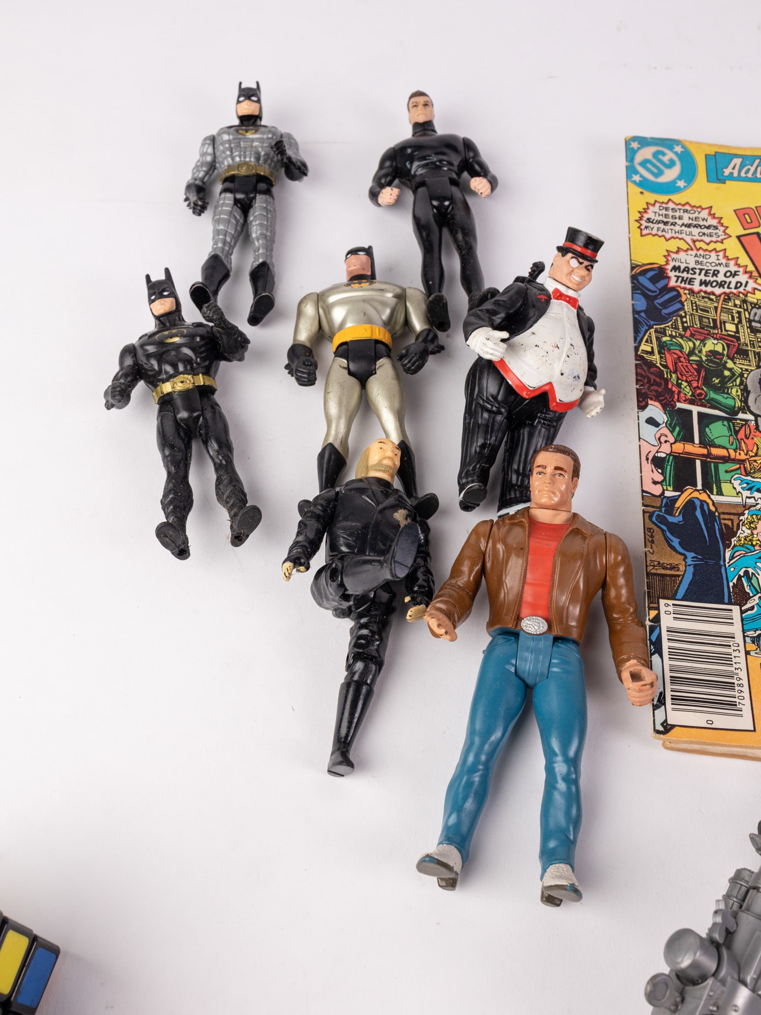 Assorted Vintage Superhero Action Figures Featuring Batman - 3