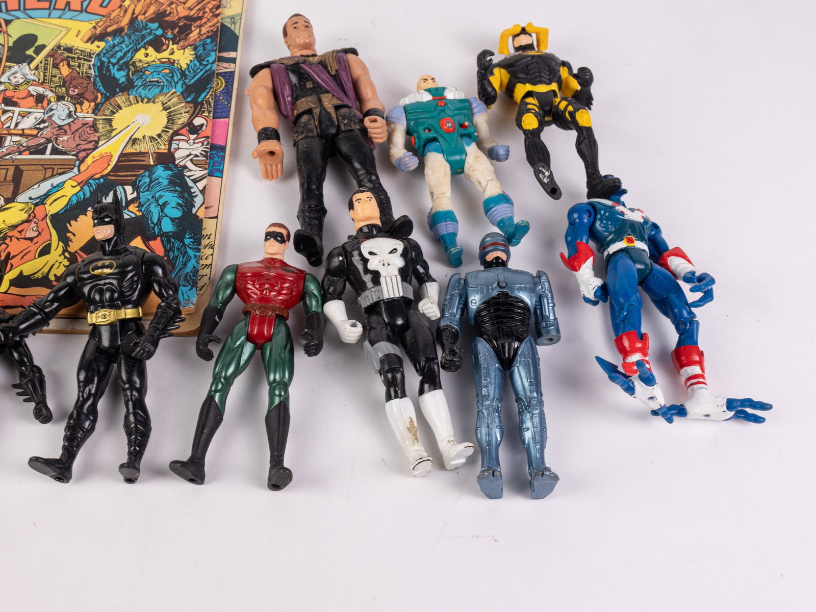 Assorted Vintage Superhero Action Figures Featuring Batman - 5