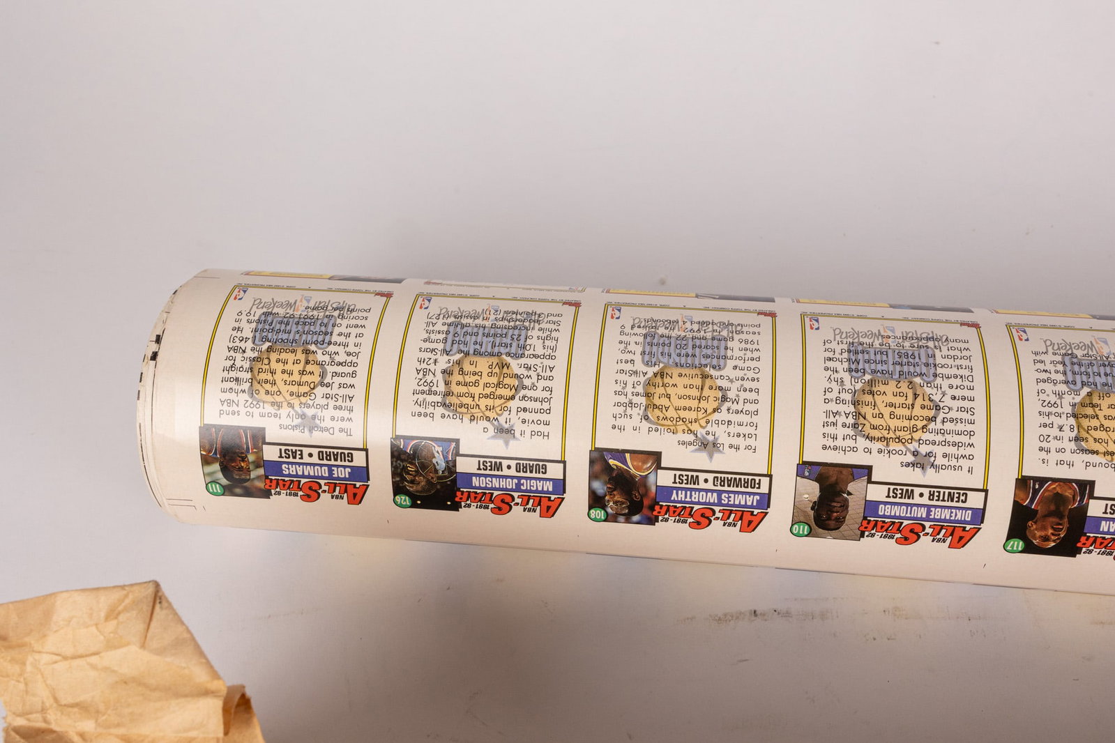 Two Rolls of Uncut Collectible Sports Cards - 3
