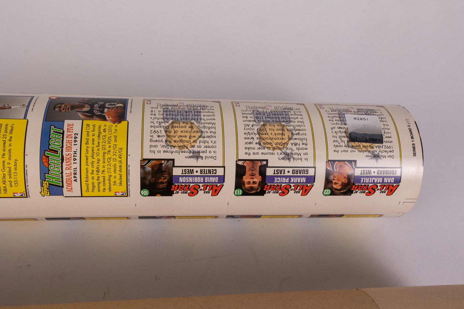 Two Rolls of Uncut Collectible Sports Cards - 4