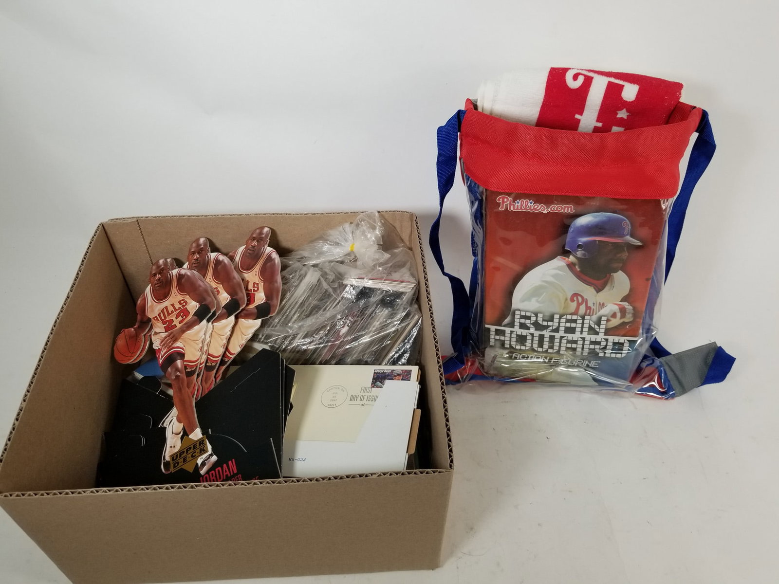 Sports Collectibles Assortment Lot: Sports Collectibles Assortment Lot Size 7" x 12" x 12" Literature Brooks Auction – Online Auction Terms & Conditions Contact: (856) 694-2960 | info@brooks.auction READ BEFORE YOU BID: We want