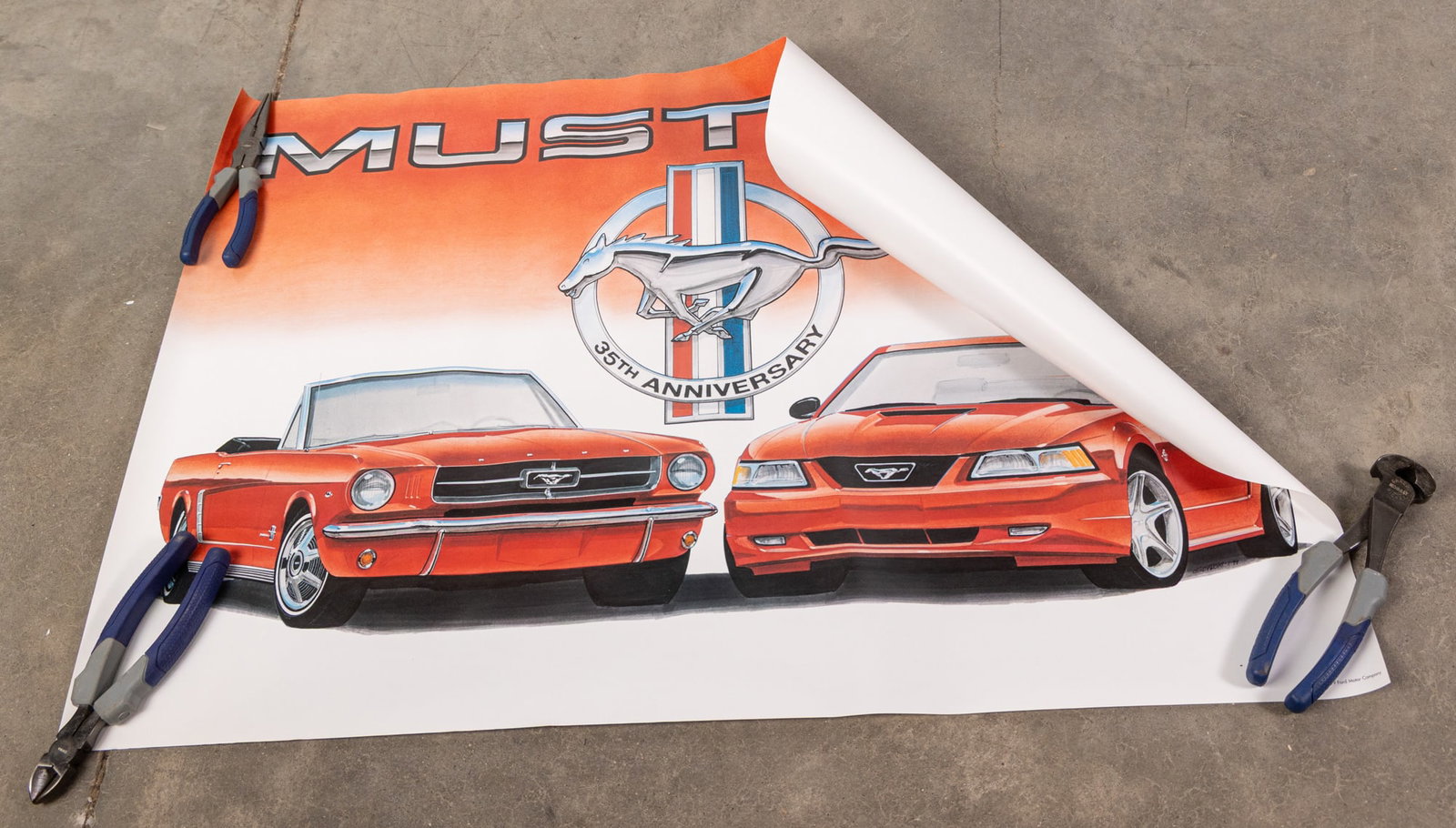 Pair of 35th Anniversary Ford Mustang Posters - 2