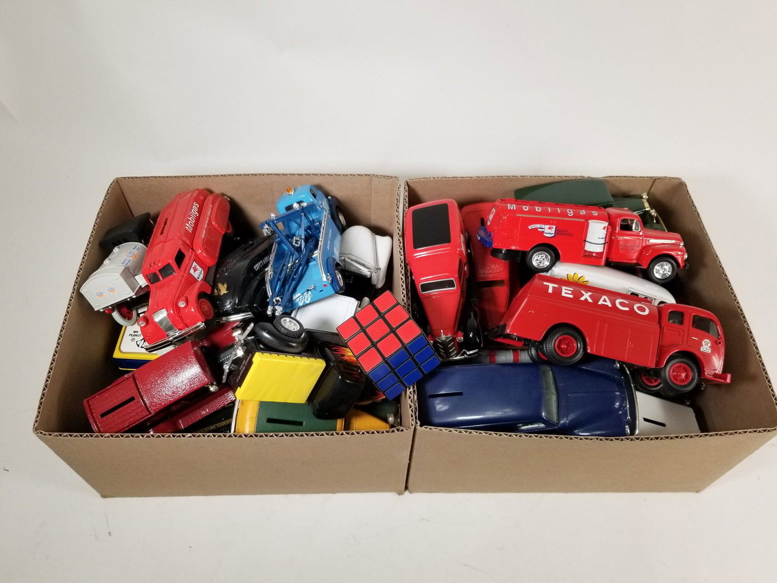 Assortment of Vintage Diecast Automobiles ft. Texaco - 2