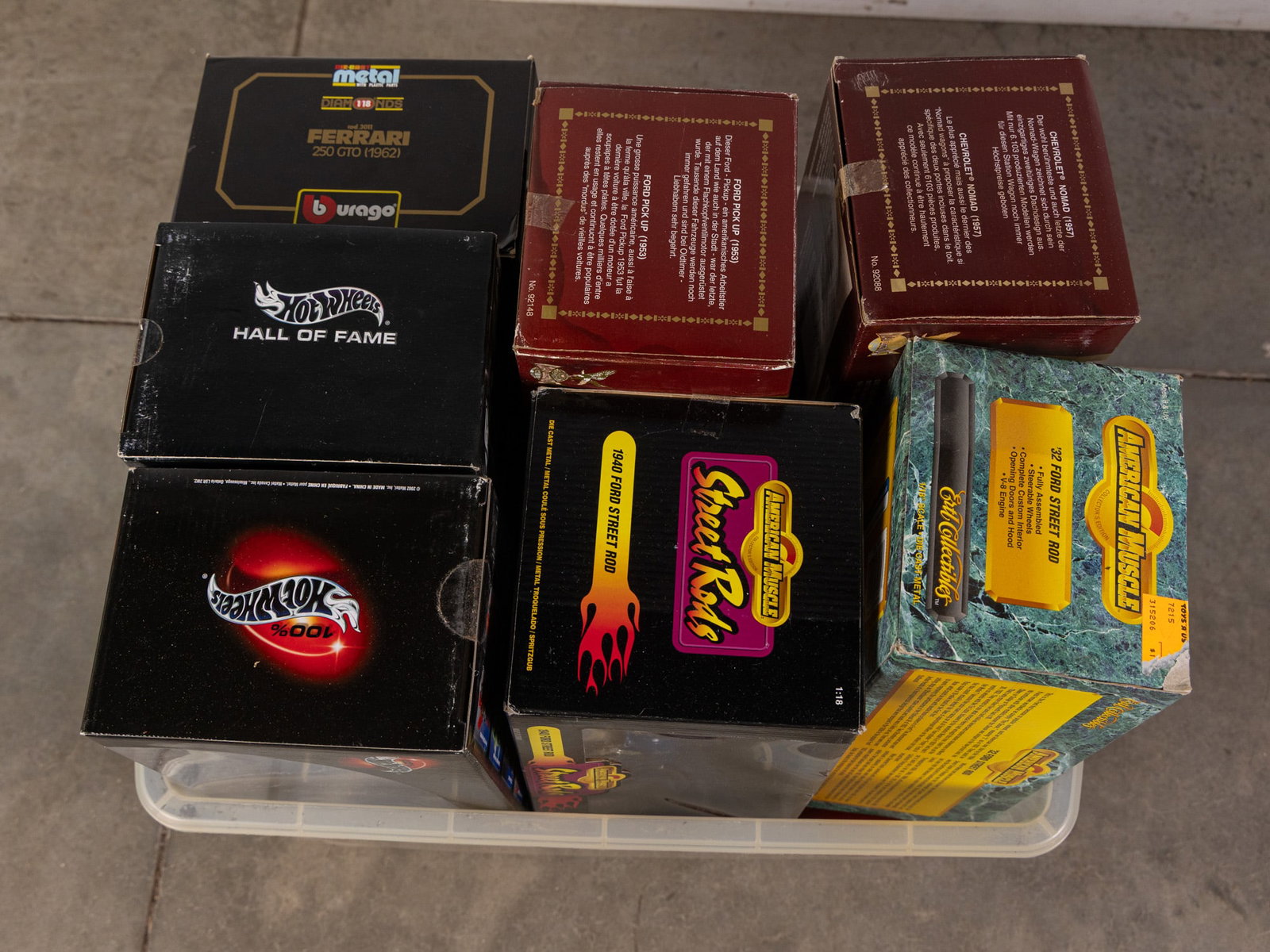 Assortment of 1:18 Scale Diecast Cars: Assortment of 1:18 Scale Diecast Cars ft. Burago Ferrari 250 GTO Literature Brooks Auction – Online Auction Terms & Conditions Contact: (856) 694-2960 | info@brooks.auction READ BEFORE YOU BID: